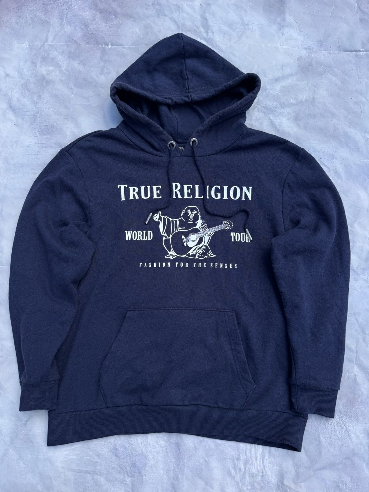Japanese Brand True Religion Hoodie Grey Buddha World Tour Logo Chief Keef Size US S / EU 44-46 / 1 - 1 Thumbnail
