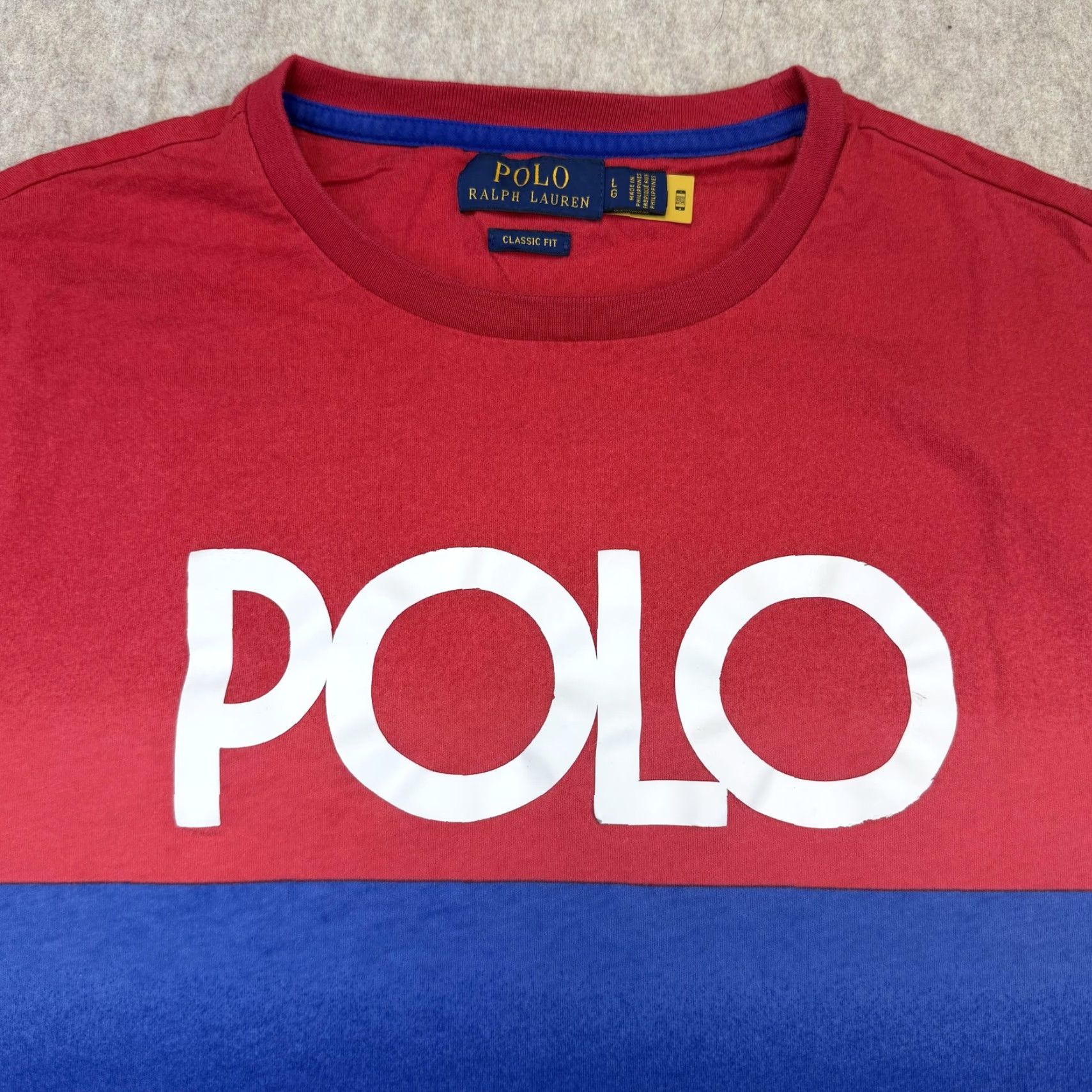 Polo Ralph Lauren Polo Ralph Lauren Shirt Mens Large Multicolor POLO Logo Colorblock Graphic Tee Size US L / EU 52-54 / 3 - 4 Thumbnail