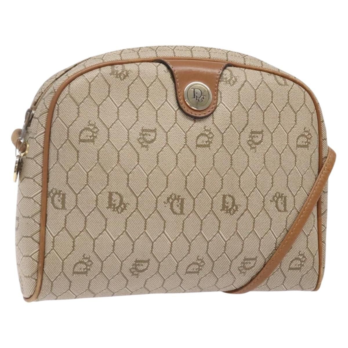 Dior DIOR Honeycomb Canvas Shoulder Bag Pvc Beige Gold Size ONE SIZE - 1 Thumbnail