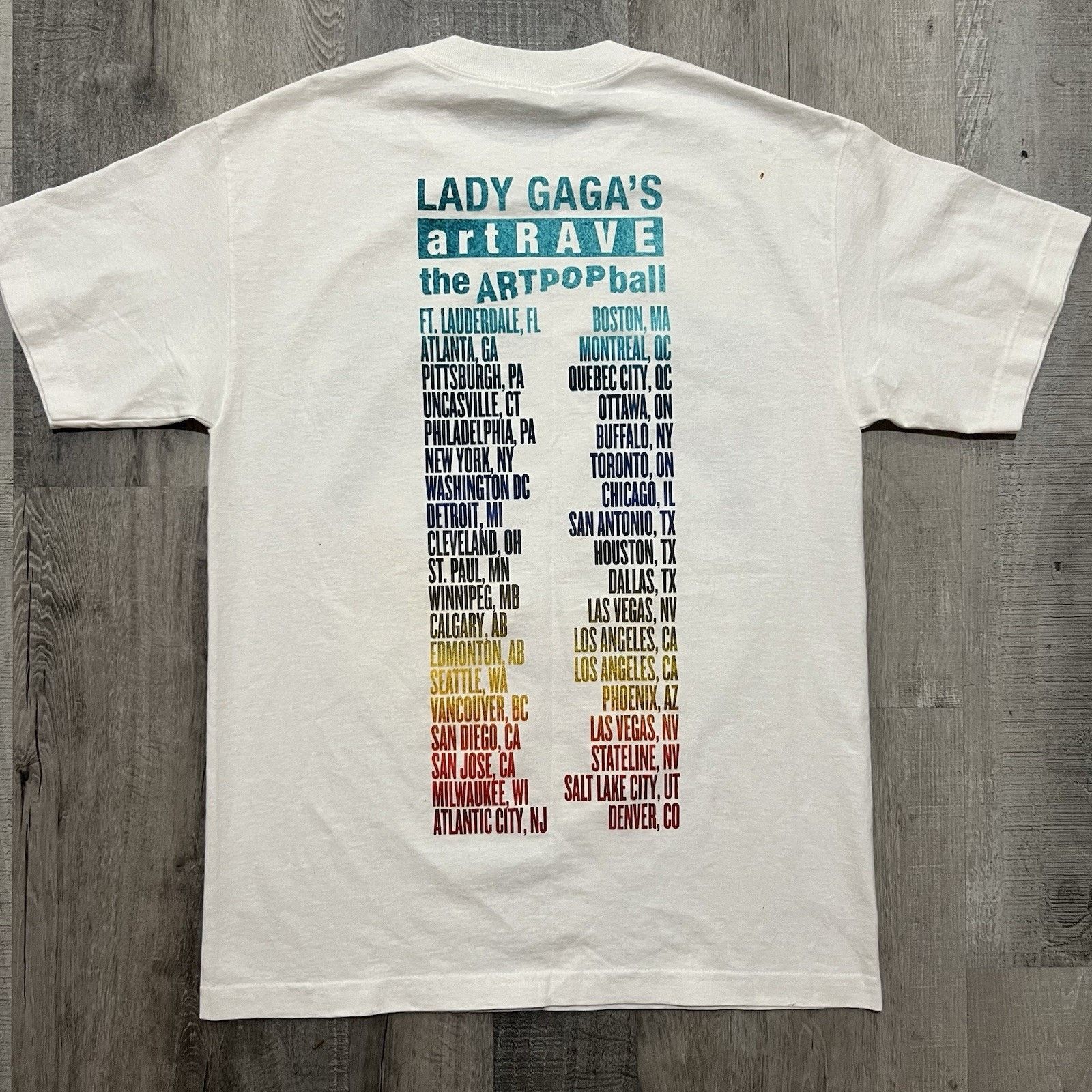 Alstyle Lady Gaga Art Rave Artpop Ball Double Sided 2014 T Shirt M Size US M / EU 48-50 / 2 - 2 Thumbnail