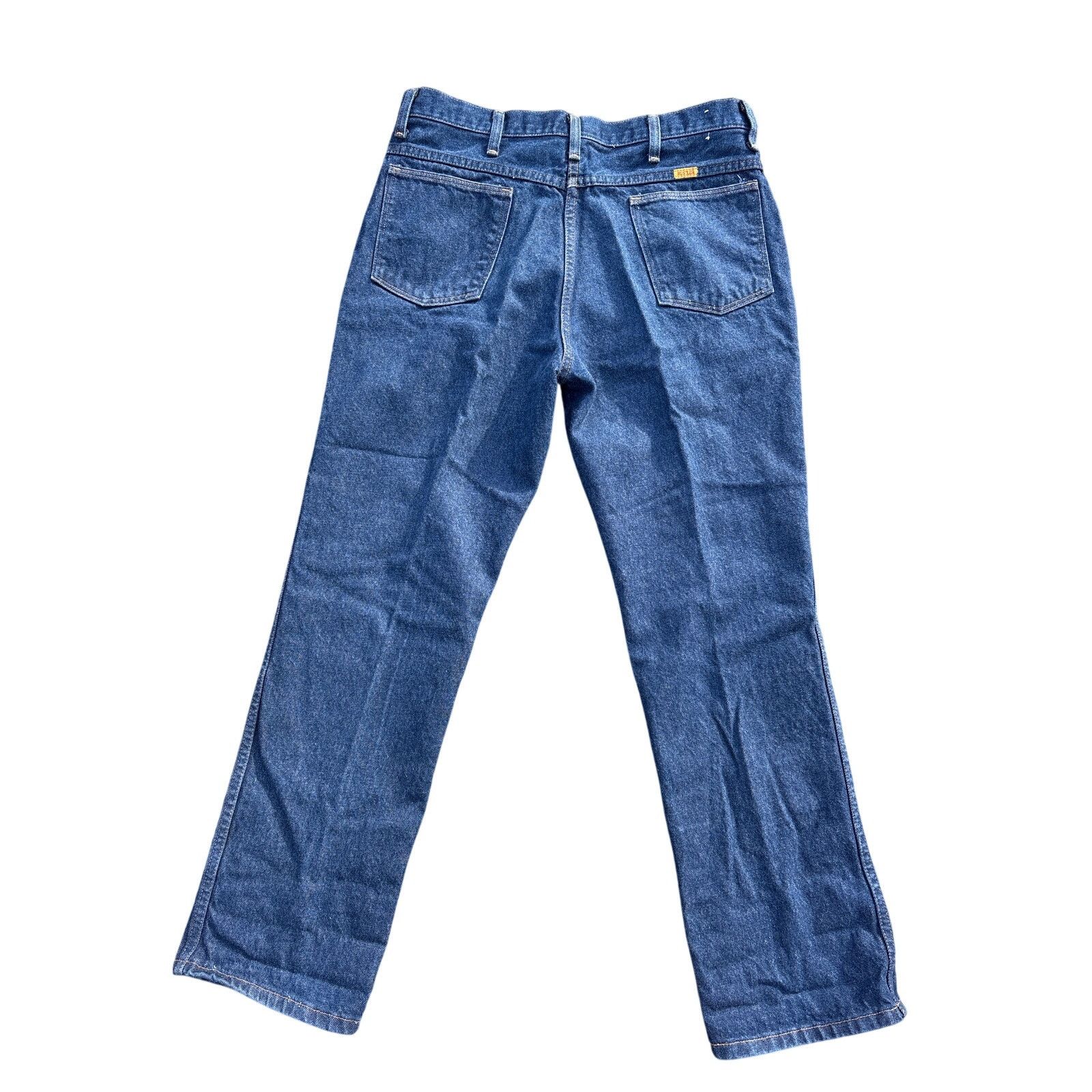 Rustler Vintage 70s Rustler Dark blue wash 36x30(34x29) talon zipper Size US 34 / EU 50 - 4 Thumbnail