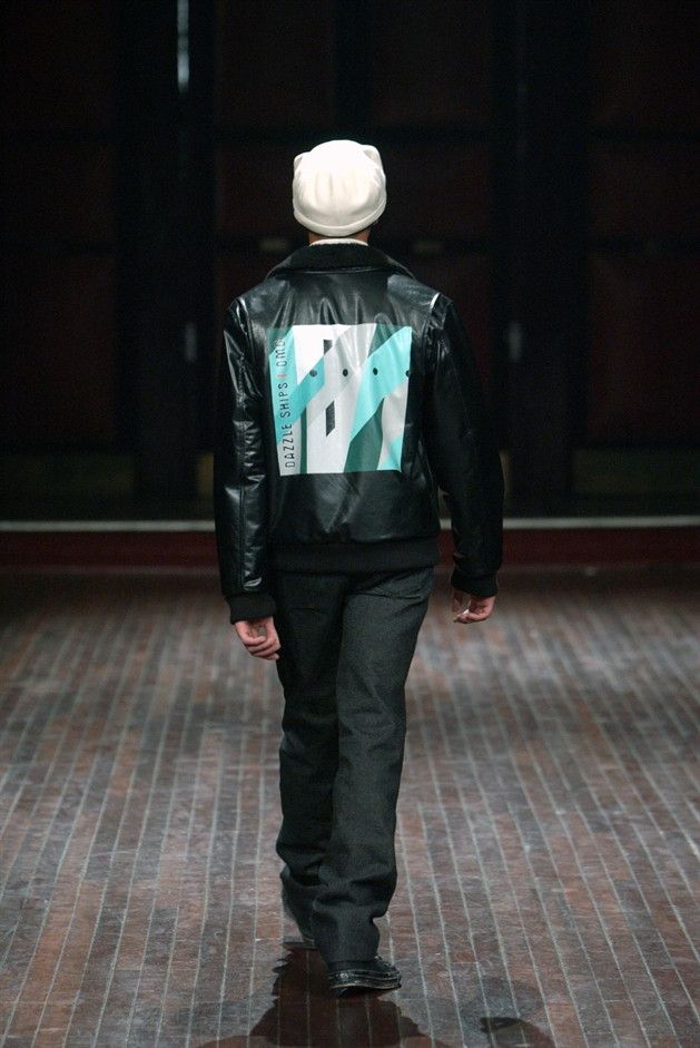 Raf Simons AW03 Dazzle Ships | OMD leather jacket Size US M / EU 48-50 / 2 - 12 Thumbnail