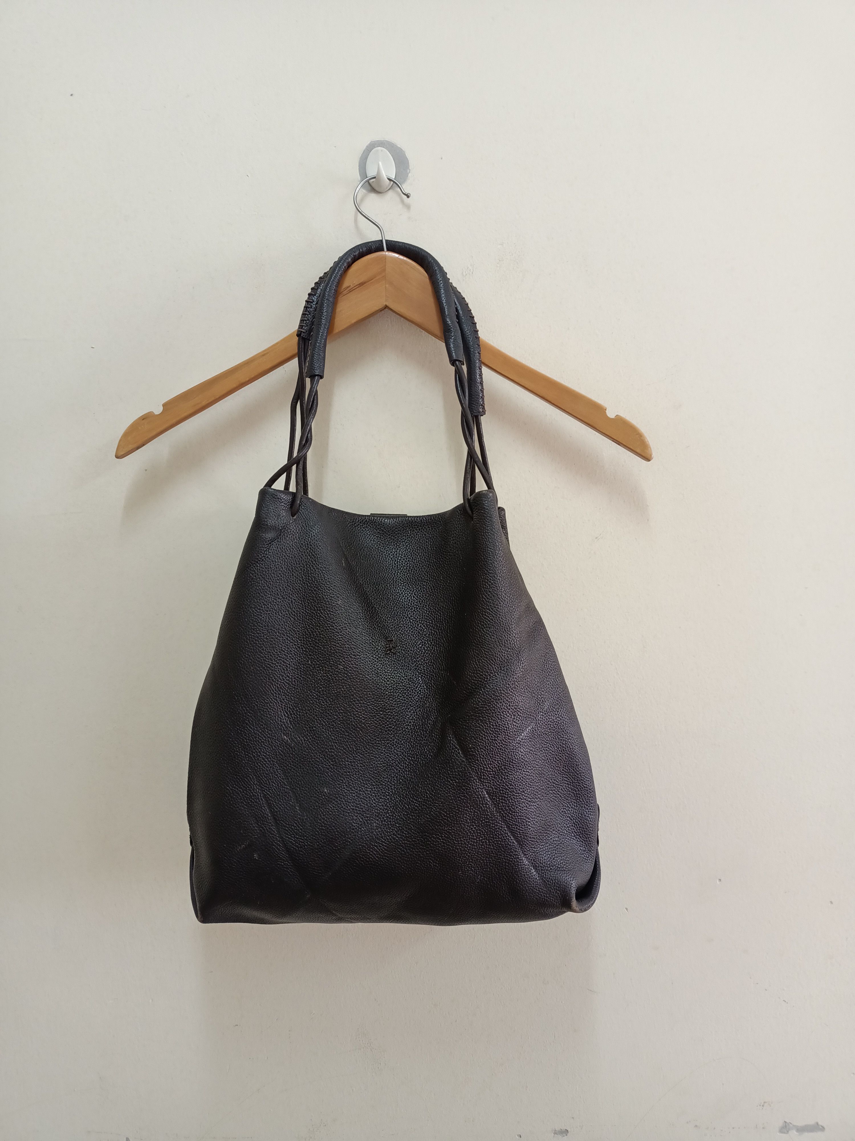 image of Henry Beguelin Leather Handle Bag Made In Italy in Brown, Women's