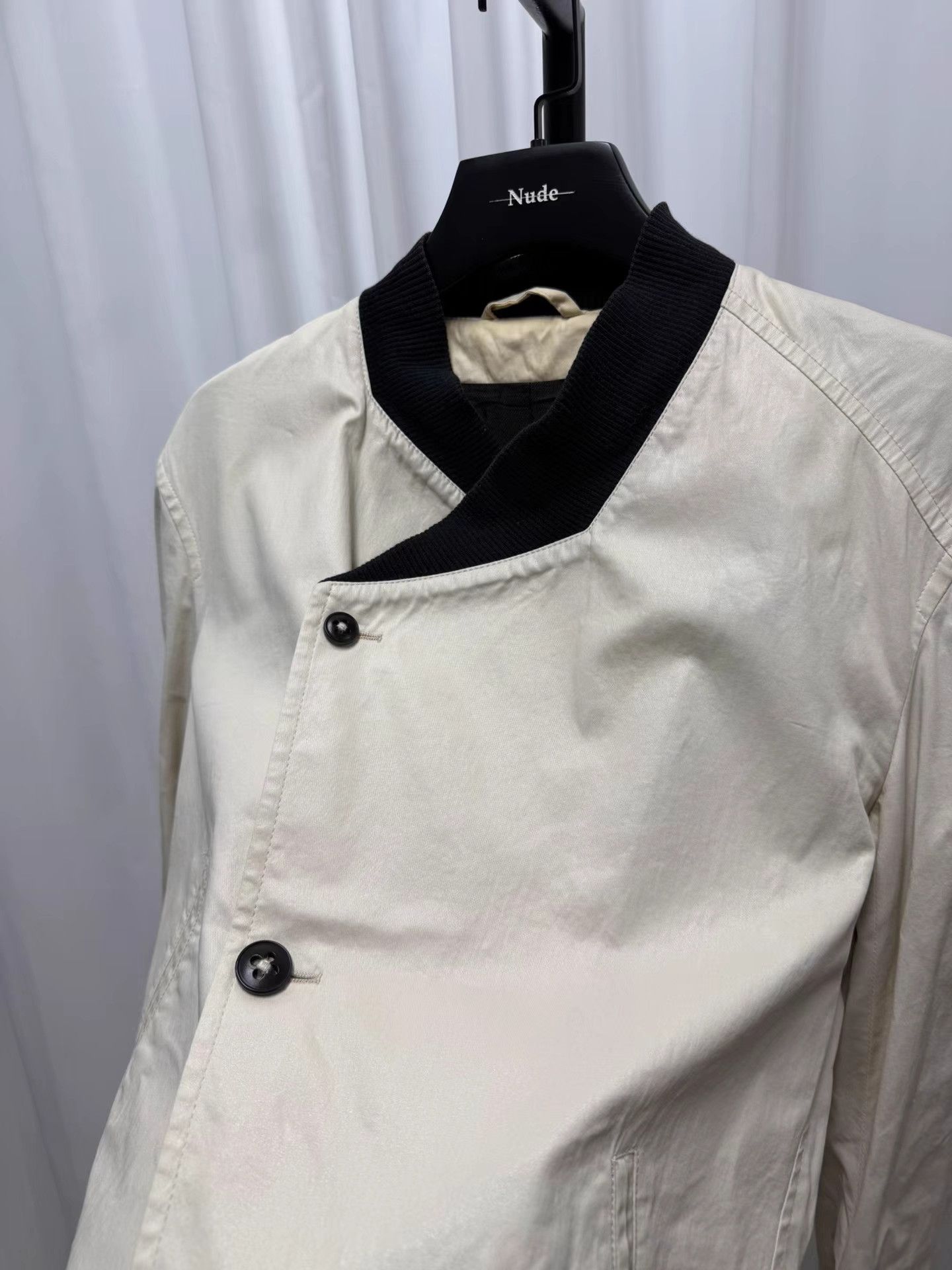 Ann Demeulemeester Ann Demeulemeester Asymmetrical Off-White Jacket K20 Size US S / EU 44-46 / 1 - 3 Thumbnail