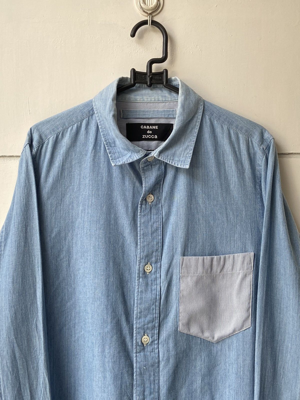 CABANE de ZUCCa × Issey Miyake CABANE De ZUCCA Blue Shirt Size US S / EU 44-46 / 1 - 12 Thumbnail