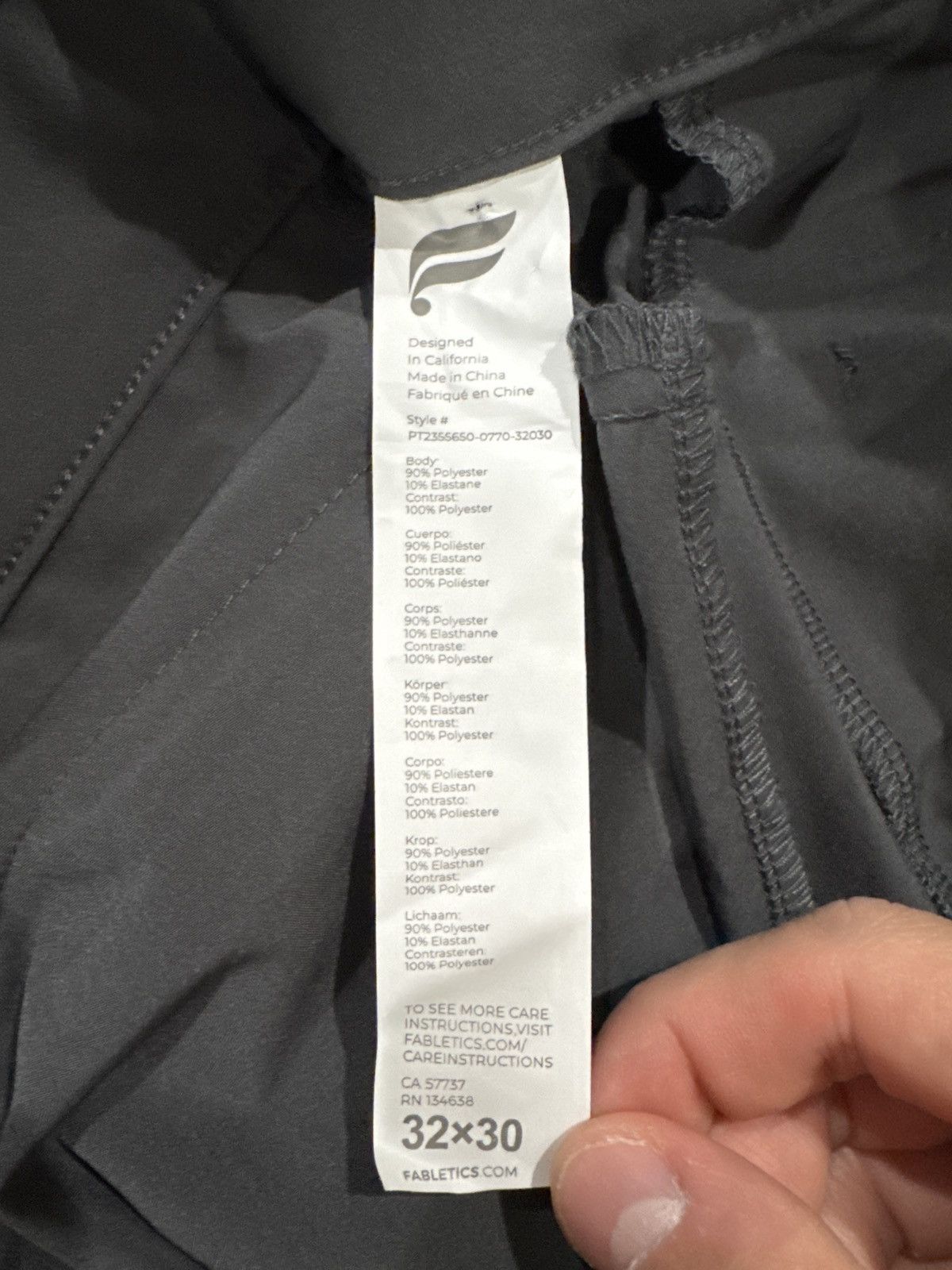Fabletics Dark grey golf pants Size US 32 / EU 48 - 3 Thumbnail