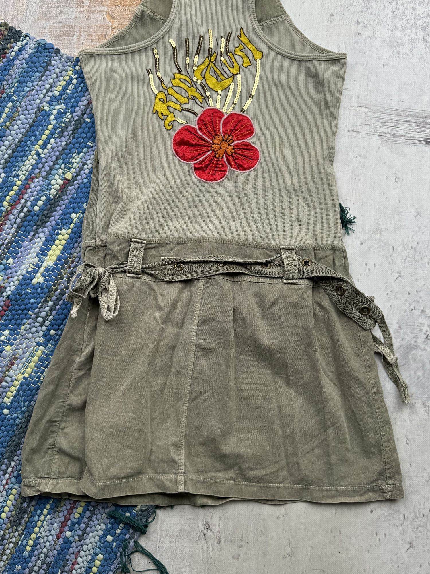Vintage Vintage Dress With Belt A23(554) Size M / US 6-8 / IT 42-44 - 7 Thumbnail