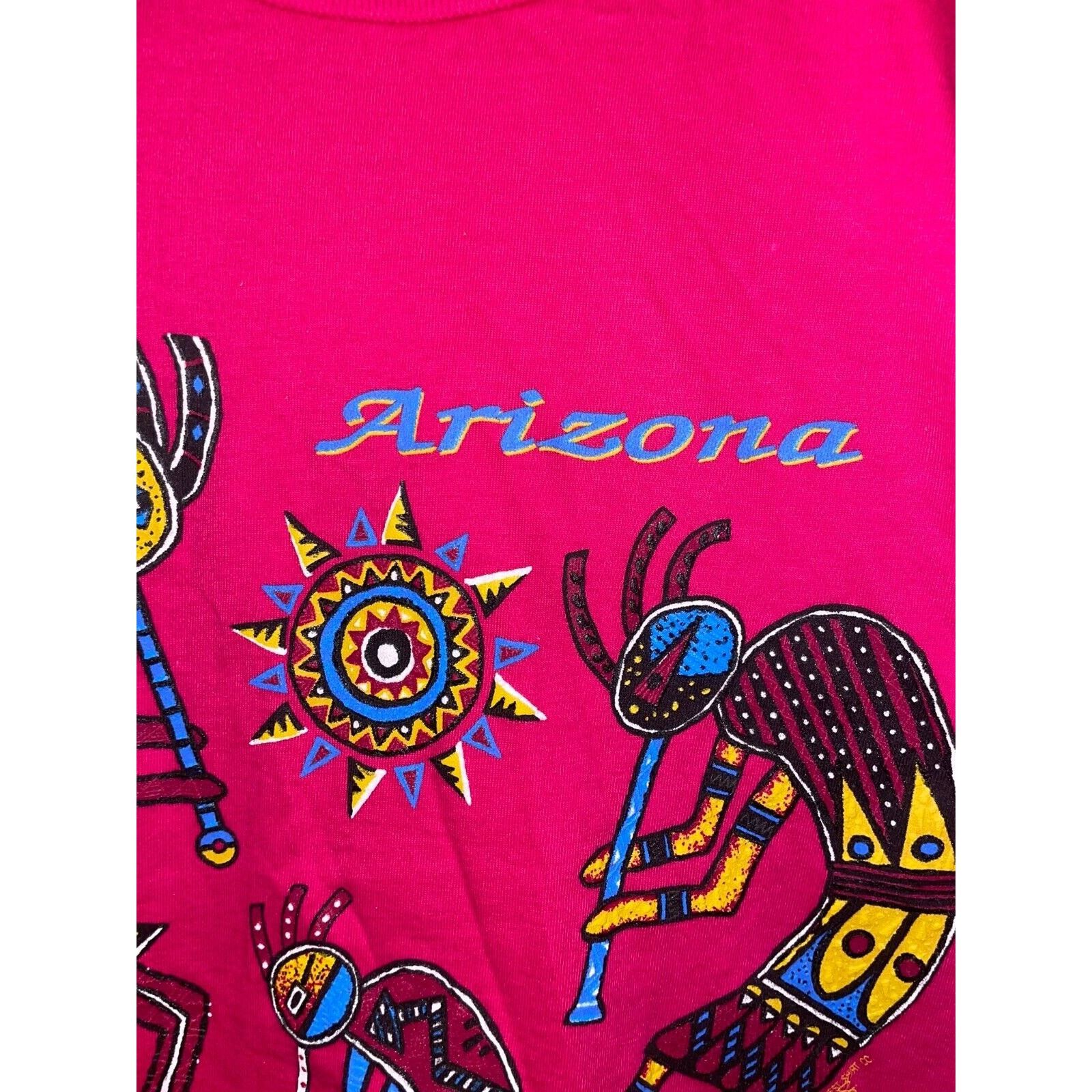 Jerzees Vintage Arizona Aboriginal Shirt Native American Tee 90s VTG Size US L / EU 52-54 / 3 - 4 Thumbnail