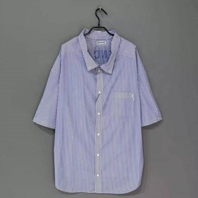 Balenciaga Balenciaga size 34 Back logo short sleeve striped shirt Size US XS / EU 42 / 0 - 1 Thumbnail