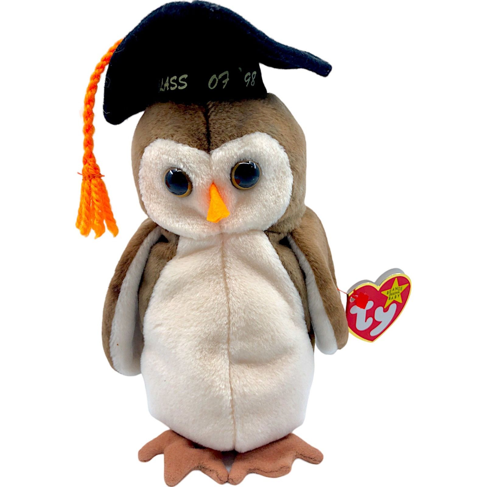Vintage Ty Beanie Baby 1997 - Wise the Owl Size ONE SIZE - 1 Thumbnail