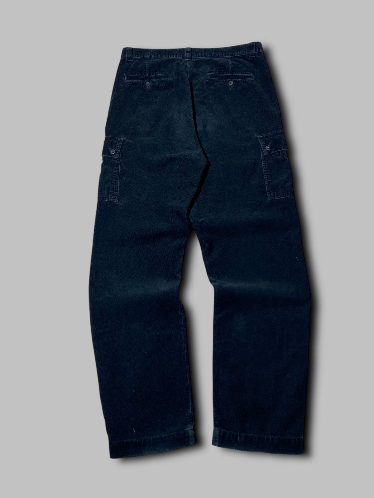 Polo Ralph Lauren Polo Ralph Lauren Vintage Corduroy Cargo Pants Relaxed Black Size US 33 - 2 Thumbnail