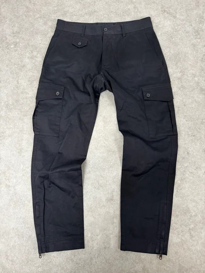 Dolce & Gabbana 2000s Dolce & Gabbana Black Flat Pockets Pants Size US 39 - 1 Thumbnail