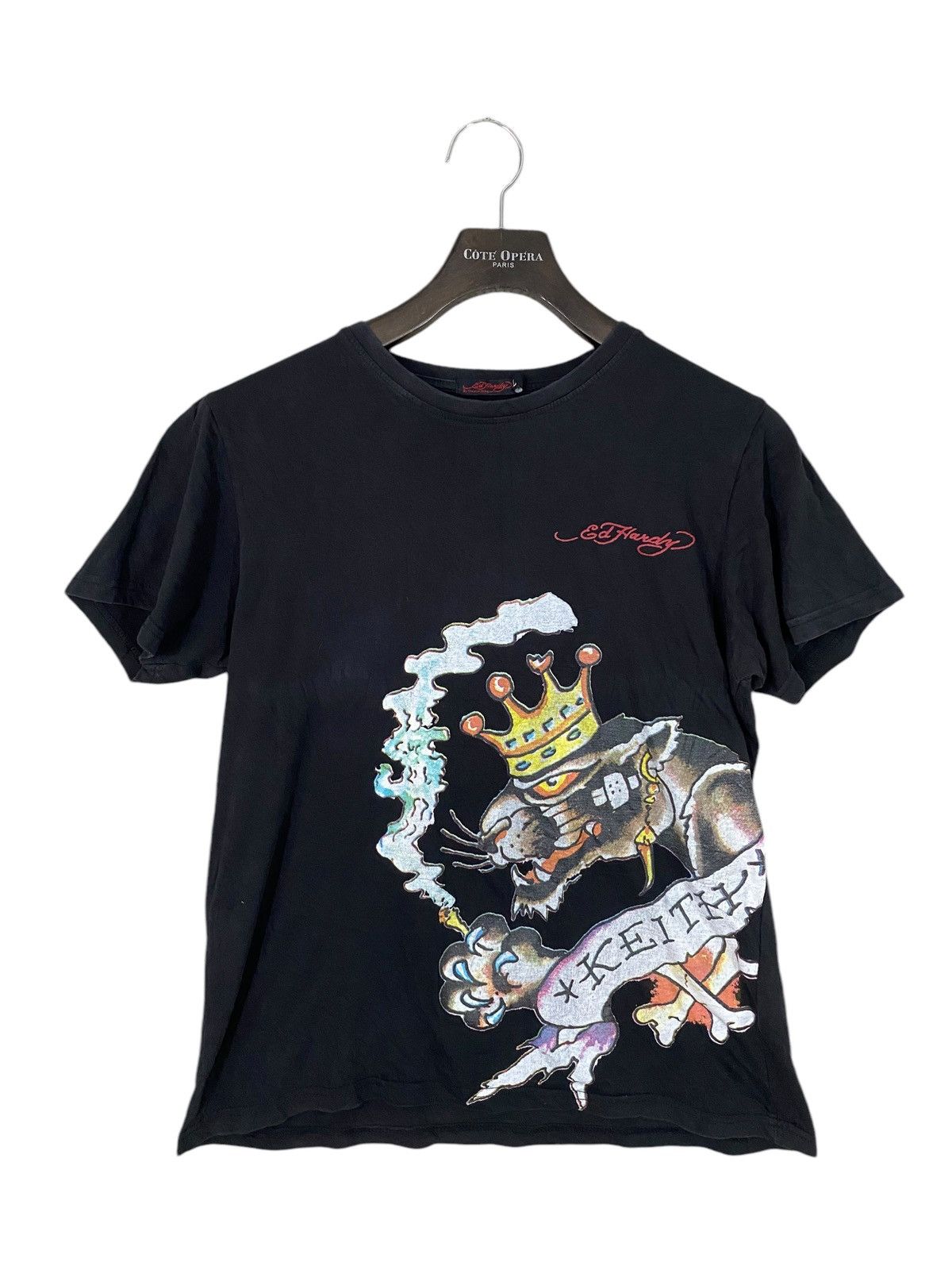 Christian Audigier × Ed Hardy Ed hardy keith king tiger tshirt size L women's Size L / US 10 / IT 46 - 1 Thumbnail