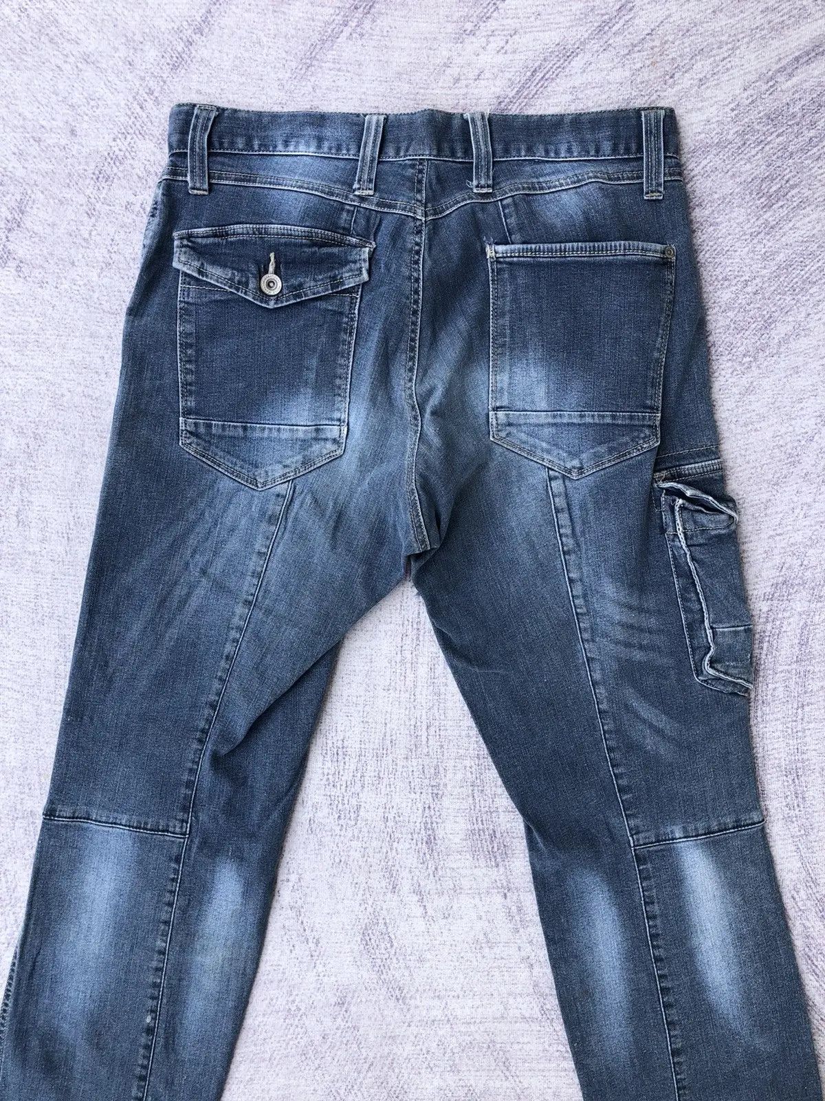 Japanese Brand × Vintage Vintage Distressed Jeans Bush Pocket/Cargo pants Size US 30 / EU 46 - 16 Thumbnail