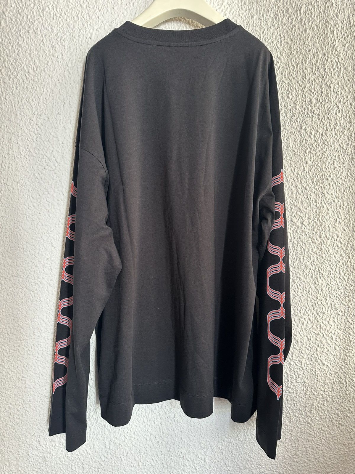 Dries Van Noten Dries Van Noten Black Printed Long Sleeve T-Shirt Size US XL / EU 56 / 4 - 4 Thumbnail