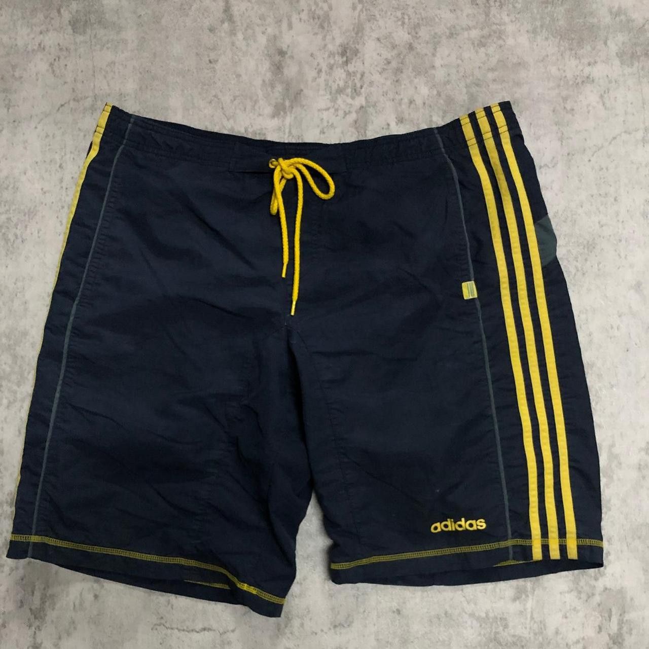 Adidas Adidas yellow and black swim shorts swimwear Size US 32 / EU 48 - 1 Thumbnail