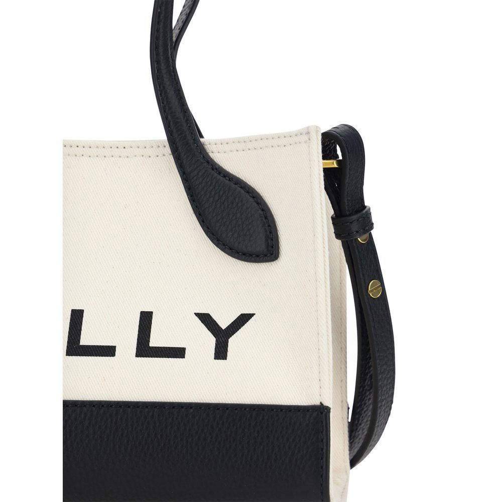 Bally Bally White and Black Leather Mini Handbag Size ONE SIZE - 4 Thumbnail