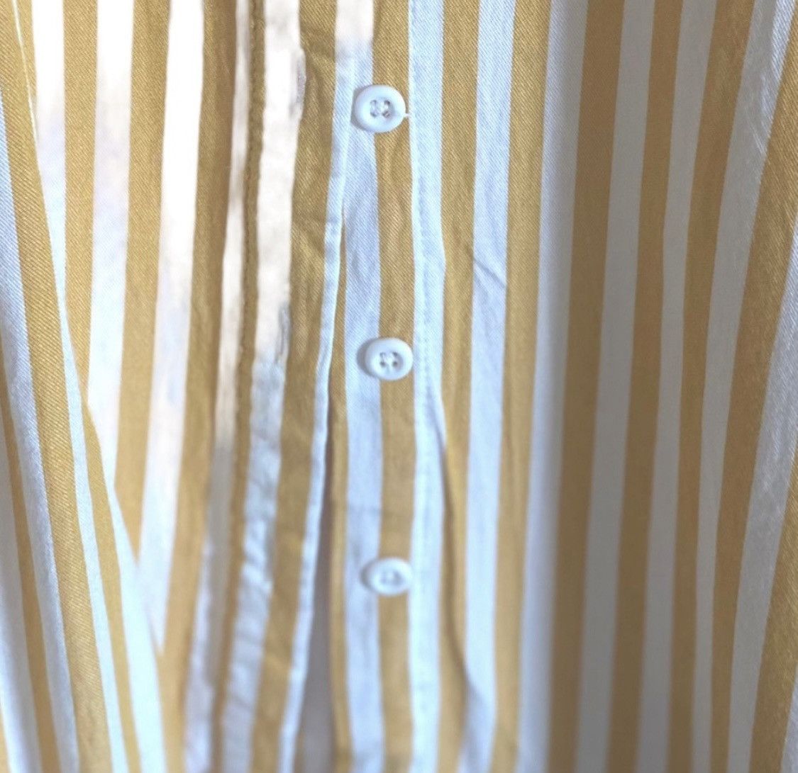 Other PER SE BY CARLISLE SHORT SLEEVE STRIPED BUTTON UP BLOUSE TOP Size L / US 10 / IT 46 - 3 Thumbnail