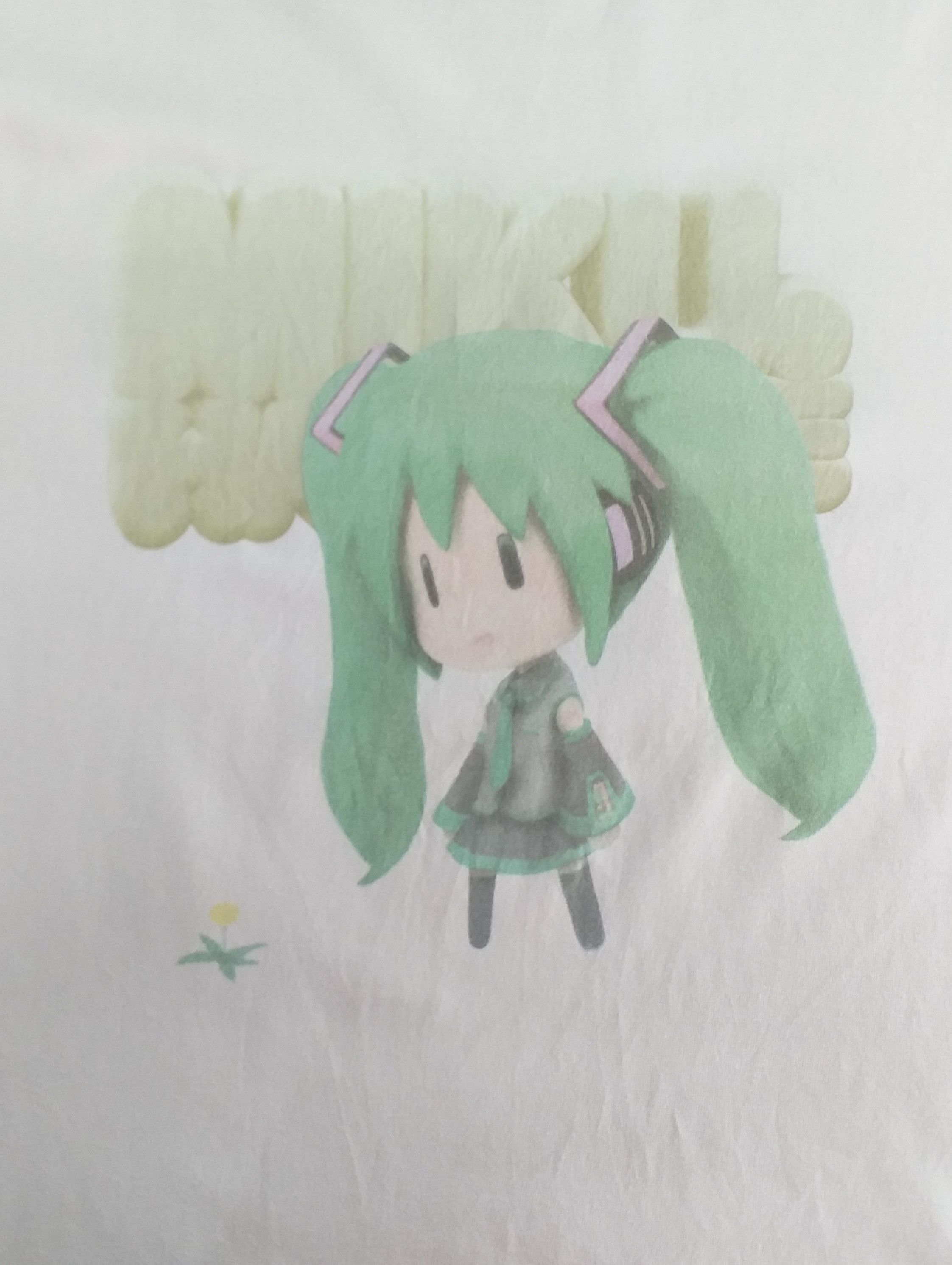 Anime Vintage Hetsune Miku Anime Cartoon Japanese Medium Tee -A037 Size US M / EU 48-50 / 2 - 4 Thumbnail