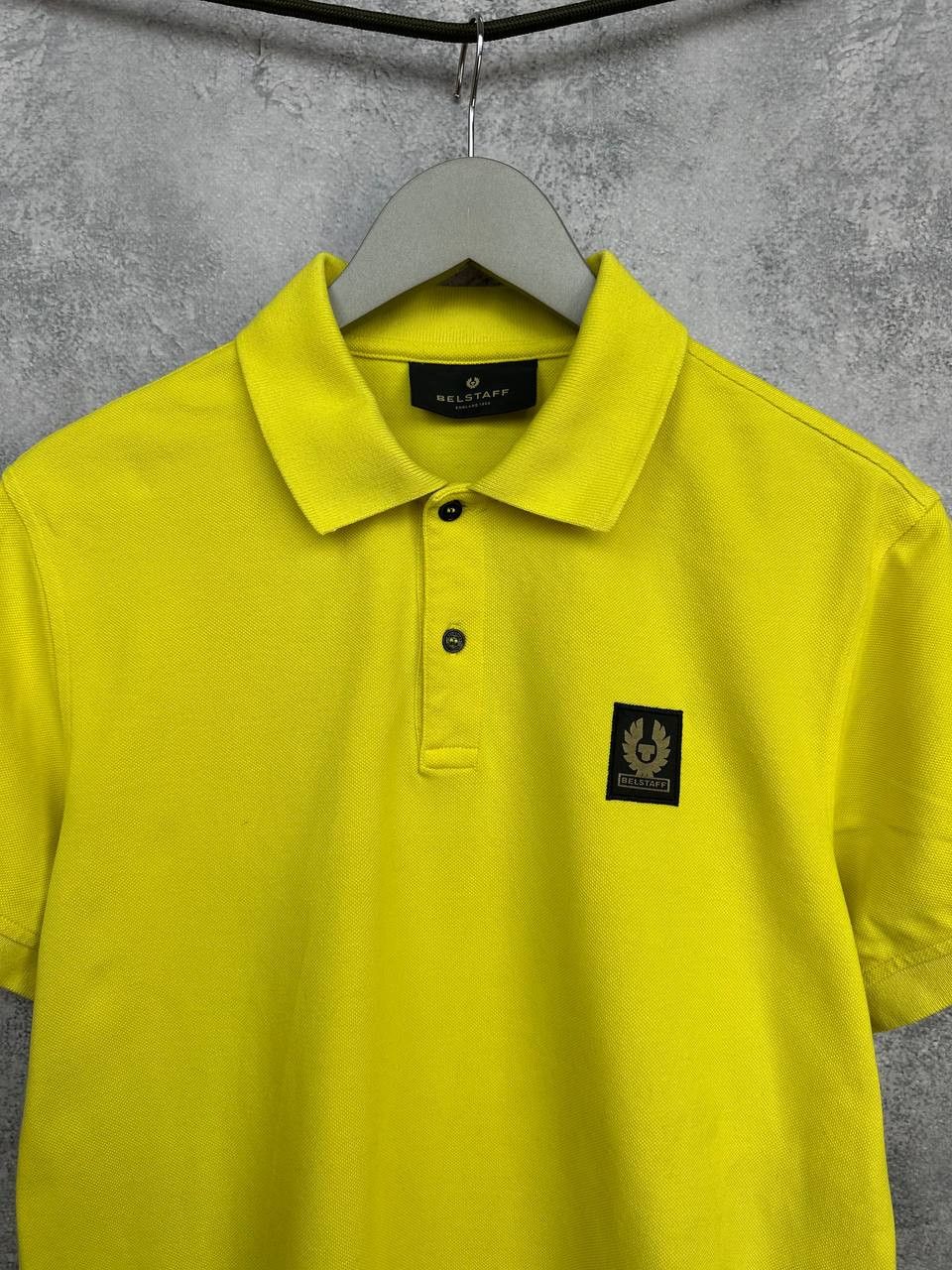 Belstaff Belstaff Polo Shirt Light Yellow Short Sleeve Patch Logo Size US M / EU 48-50 / 2 - 4 Thumbnail