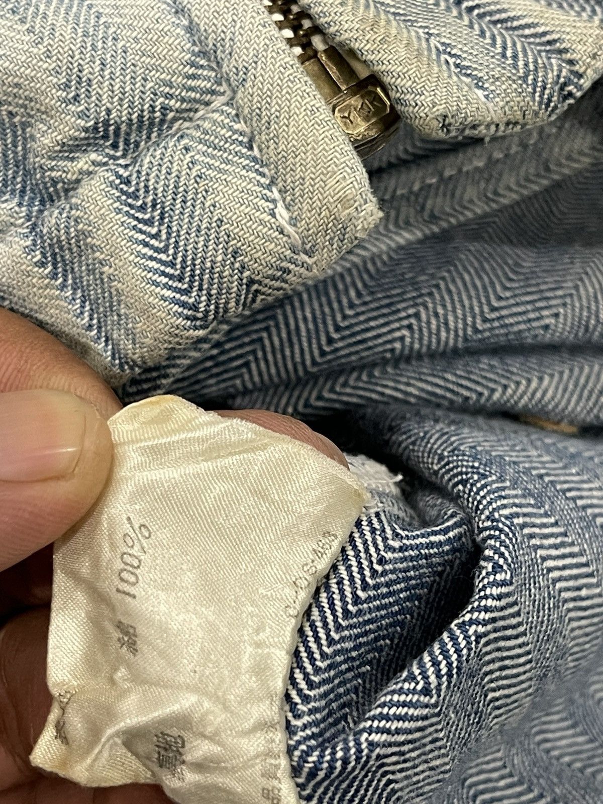 Polo Ralph Lauren Vintage Polo Ralph Lauren Distressed Zipper Jacket Size US L / EU 52-54 / 3 - 20 Thumbnail