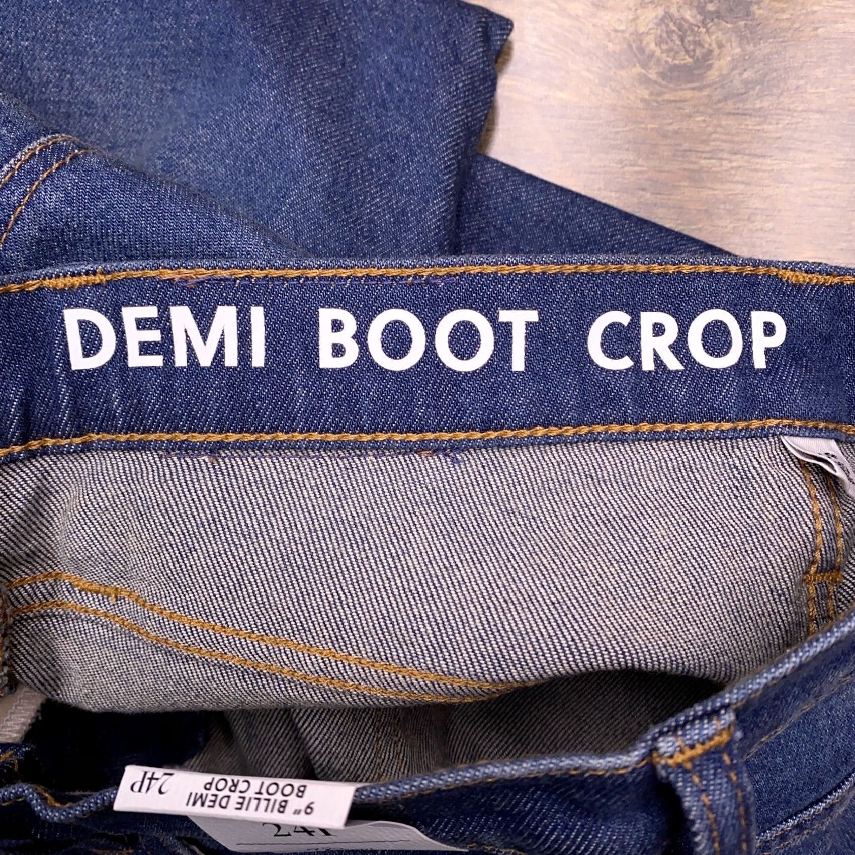 J.Crew VINTAGE J.CREW Billie Cropped Jeans Womens 24 Petite Blue Denim 5-Pocket Modern Slim Fit 22.5 Inseam Regular 24P NWT Size 42" / US 20 - 7 Thumbnail