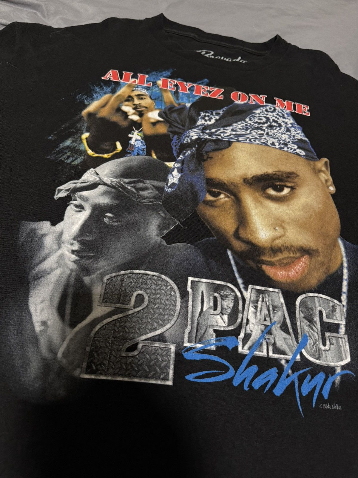 Bravado 2Pac Tupac Shakur All Eyez On Me Graphic T-Shirt Rap Hip Hop Size US XL / EU 56 / 4 - 4 Thumbnail
