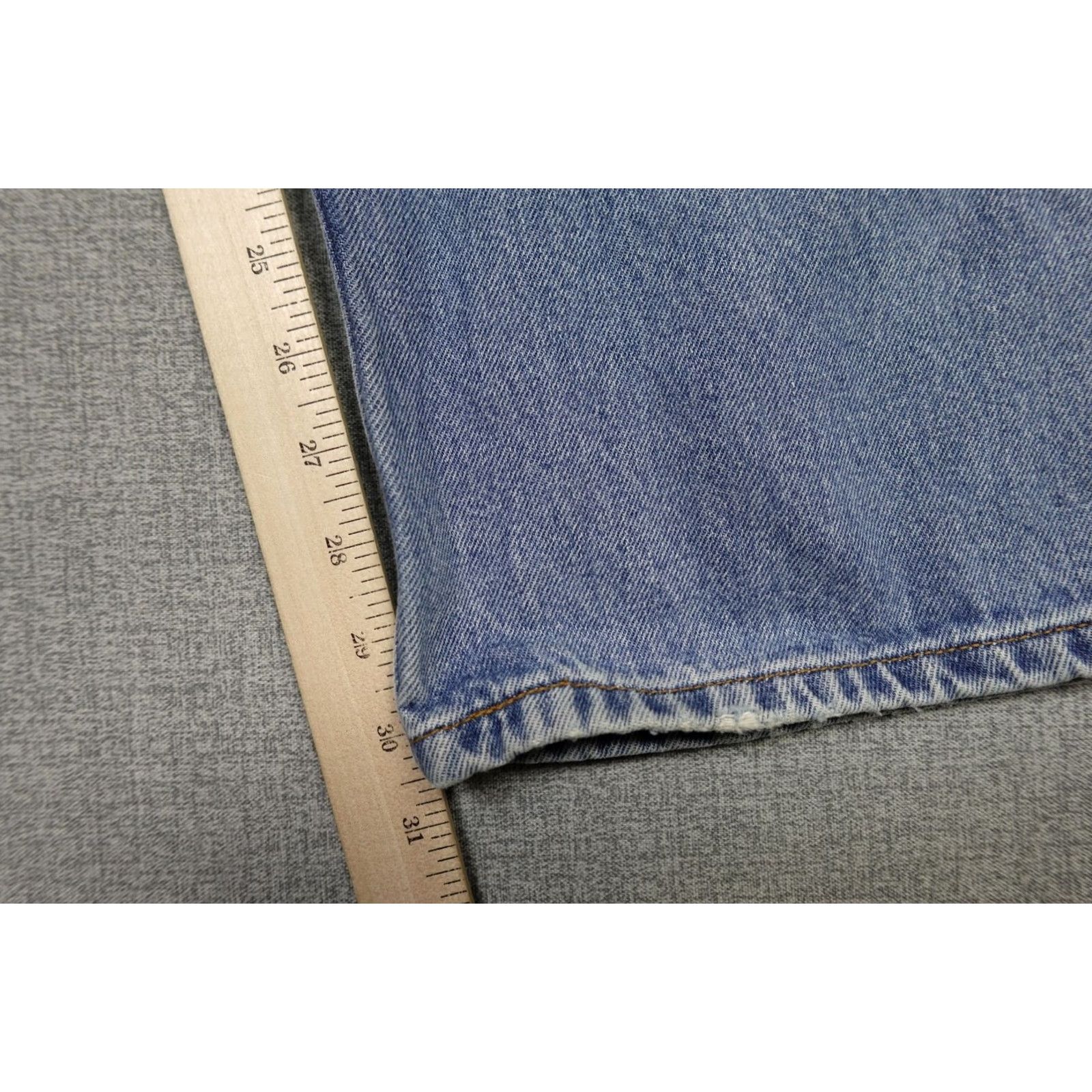 Levi's VINTAGE Levi's 505 Jeans Mens 36x30 Blue Regular Fit Western Cowboy Light Wash Leather? Size US 36 / EU 52 - 7 Thumbnail