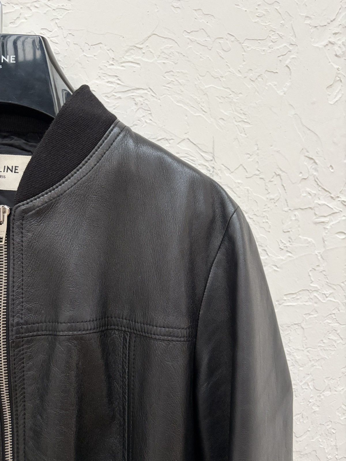 Celine Celine Bomber Leather Jacket Size US S / EU 44-46 / 1 - 4 Thumbnail