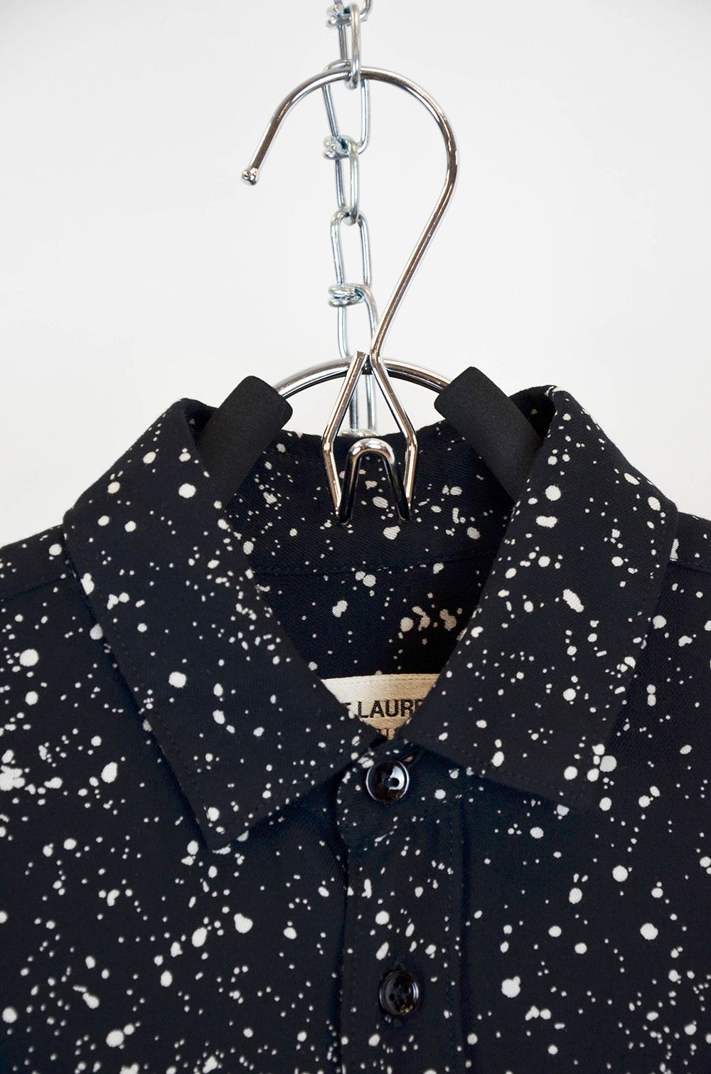 Saint Laurent Paris × Vintage SAINT LAURENT FW15 Paint Splatter Look Viscose Shirt - 36 Size XS / US 0-2 / IT 36-38 - 5 Thumbnail