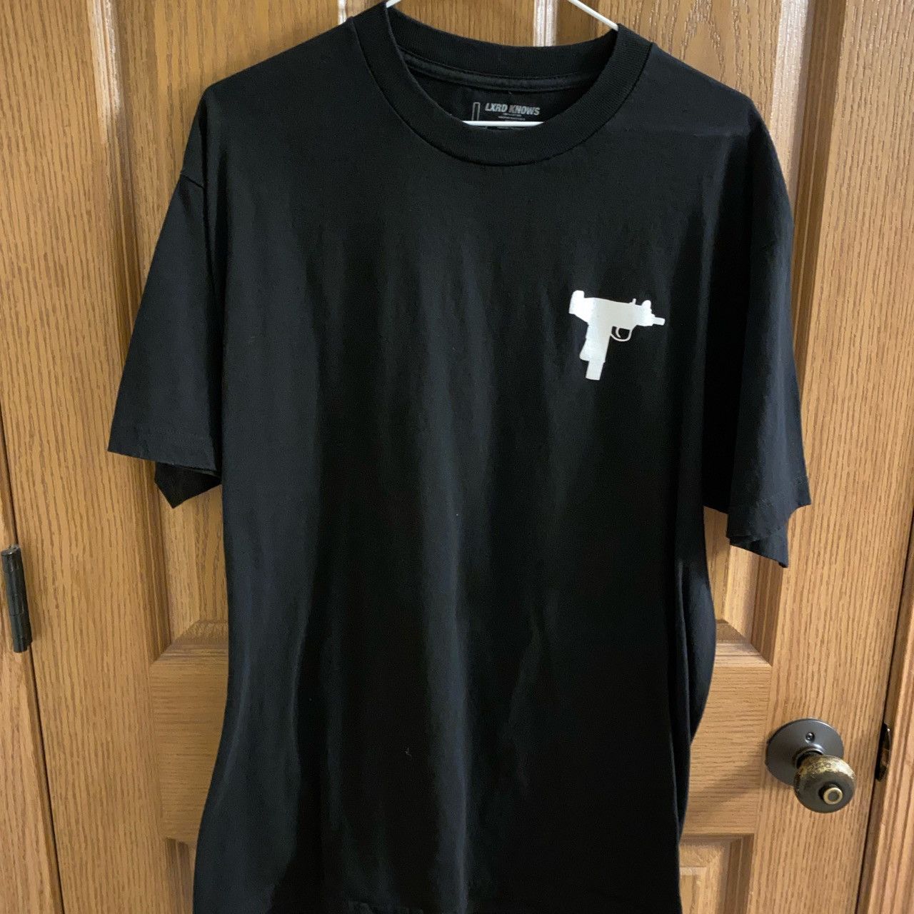 Lxrdknows LXRDKNOWS Black Uzi Logo Tee Size US L / EU 52-54 / 3 - 1 Thumbnail