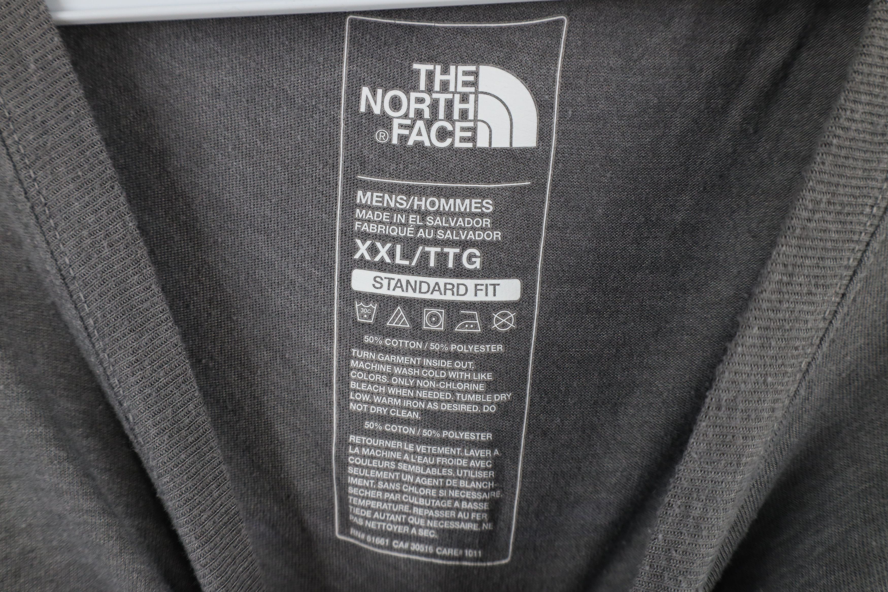 The North Face × Vintage The North Face Fit Spell Out Patch Long Sleeve T-Shirt Gray Size US XXL / EU 58 / 5 - 7 Thumbnail