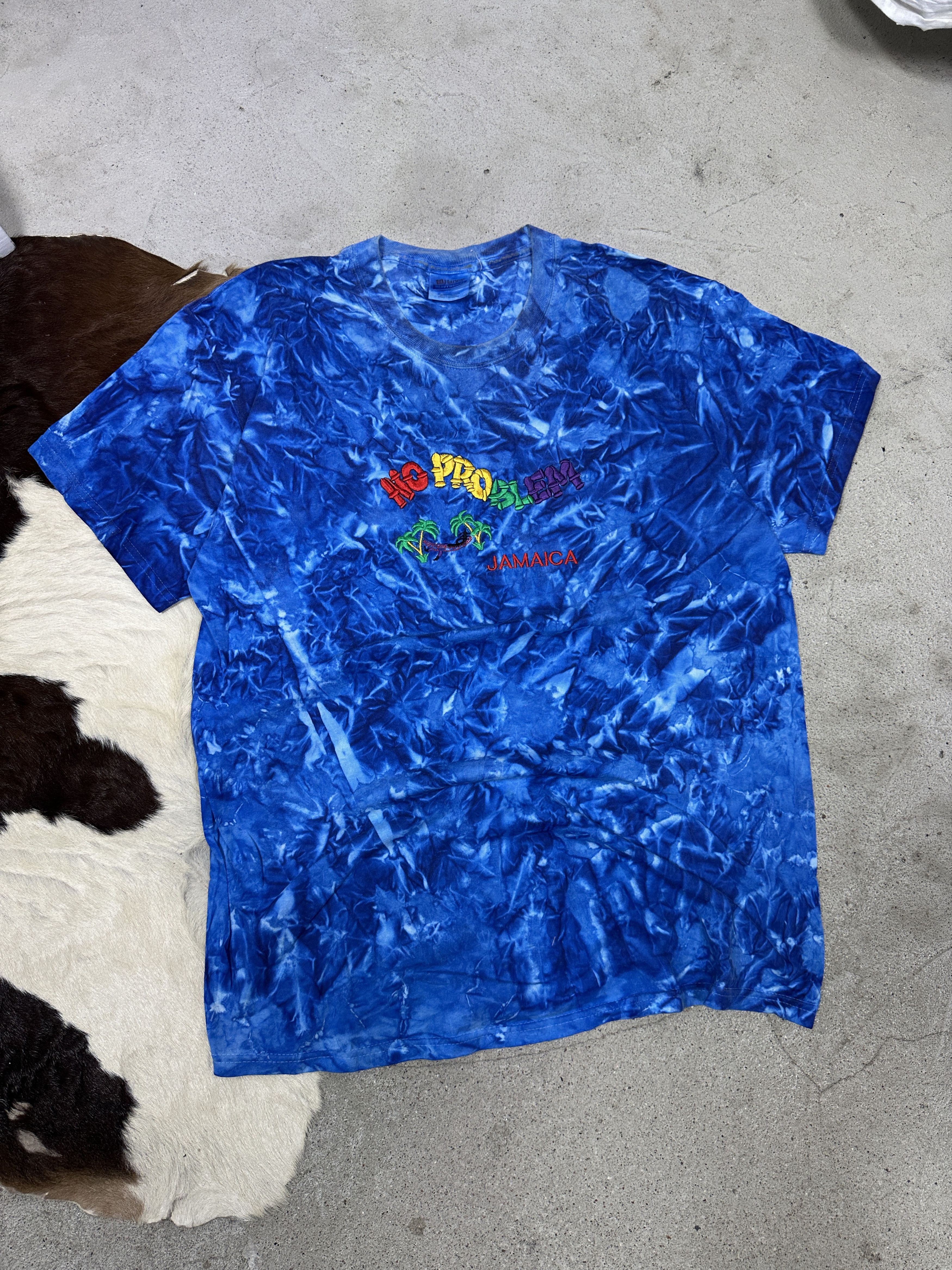 Vintage Vintage Casual Streetwear Jamaica No Problem 90s T-shirt Size US L / EU 52-54 / 3 - 1 Thumbnail