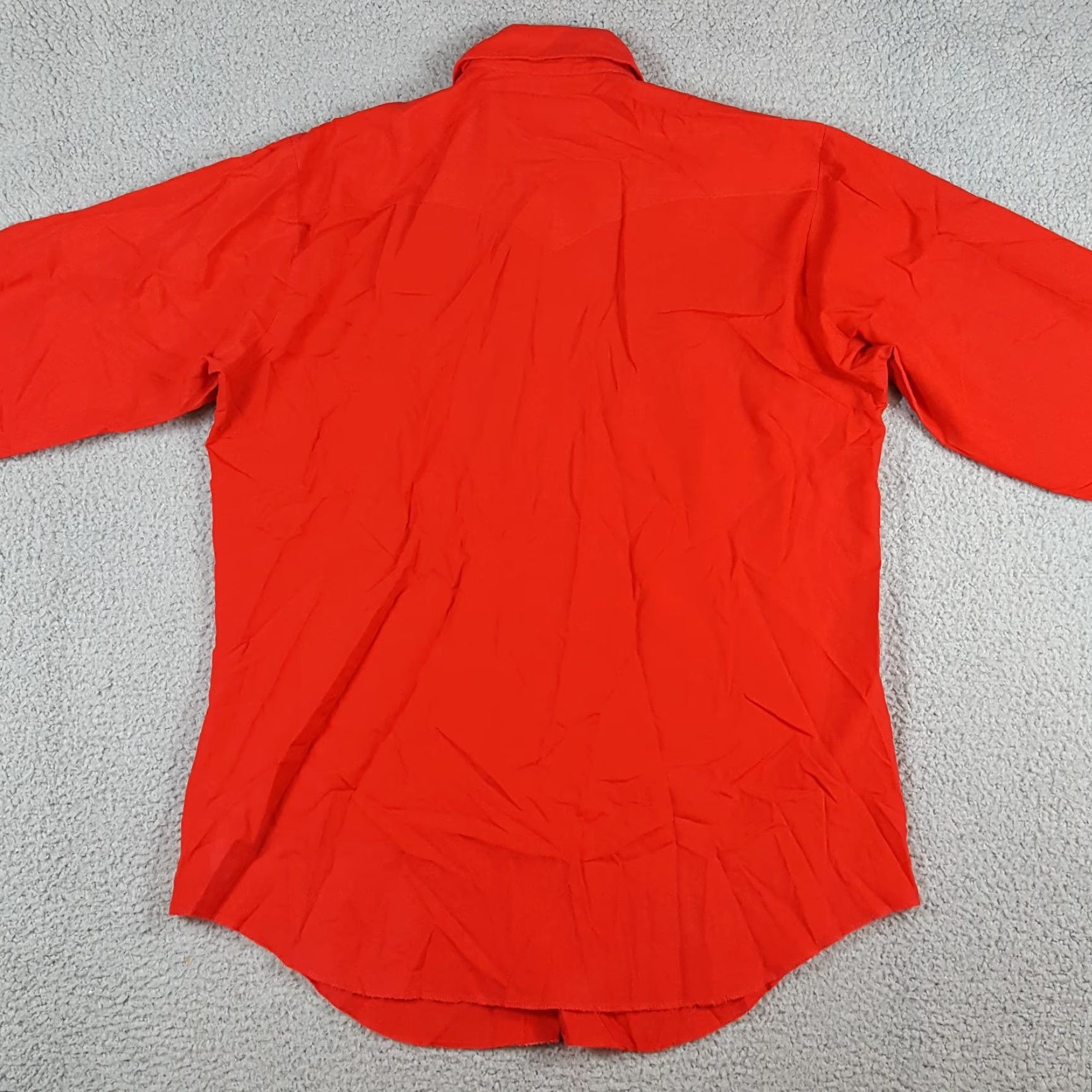 Vintage VINTAGE H Bar C Ranchwear Western Pearl Snap Shirt 70s Rockabilly Size 16 1/2 Red Cotton Polyester Shirt Size US L / EU 52-54 / 3 - 7 Thumbnail