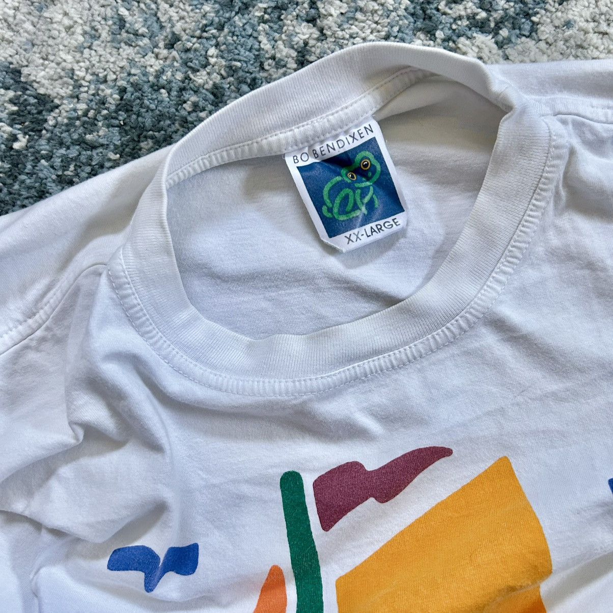 Vintage 80s BO BENDiXEN DENMARK HEAVYWEiGHT 2XL SAiLBOAT TEE POP ART Size US XXL / EU 58 / 5 - 14 Thumbnail
