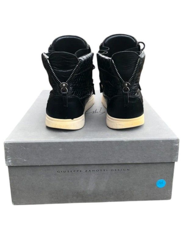 Giuseppe Zanotti Giuseppe Zanotti Black Croc-Embossed High-Tops, c.2013 Size US 8 / EU 41 - 6 Thumbnail
