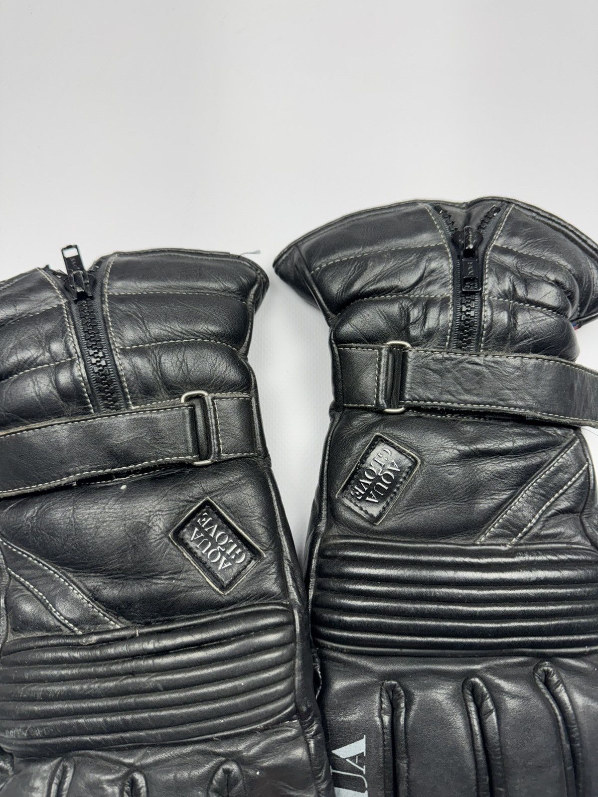 Vintage Vintage Frank Thomas Leather Bike Gloves Size ONE SIZE - 5 Thumbnail