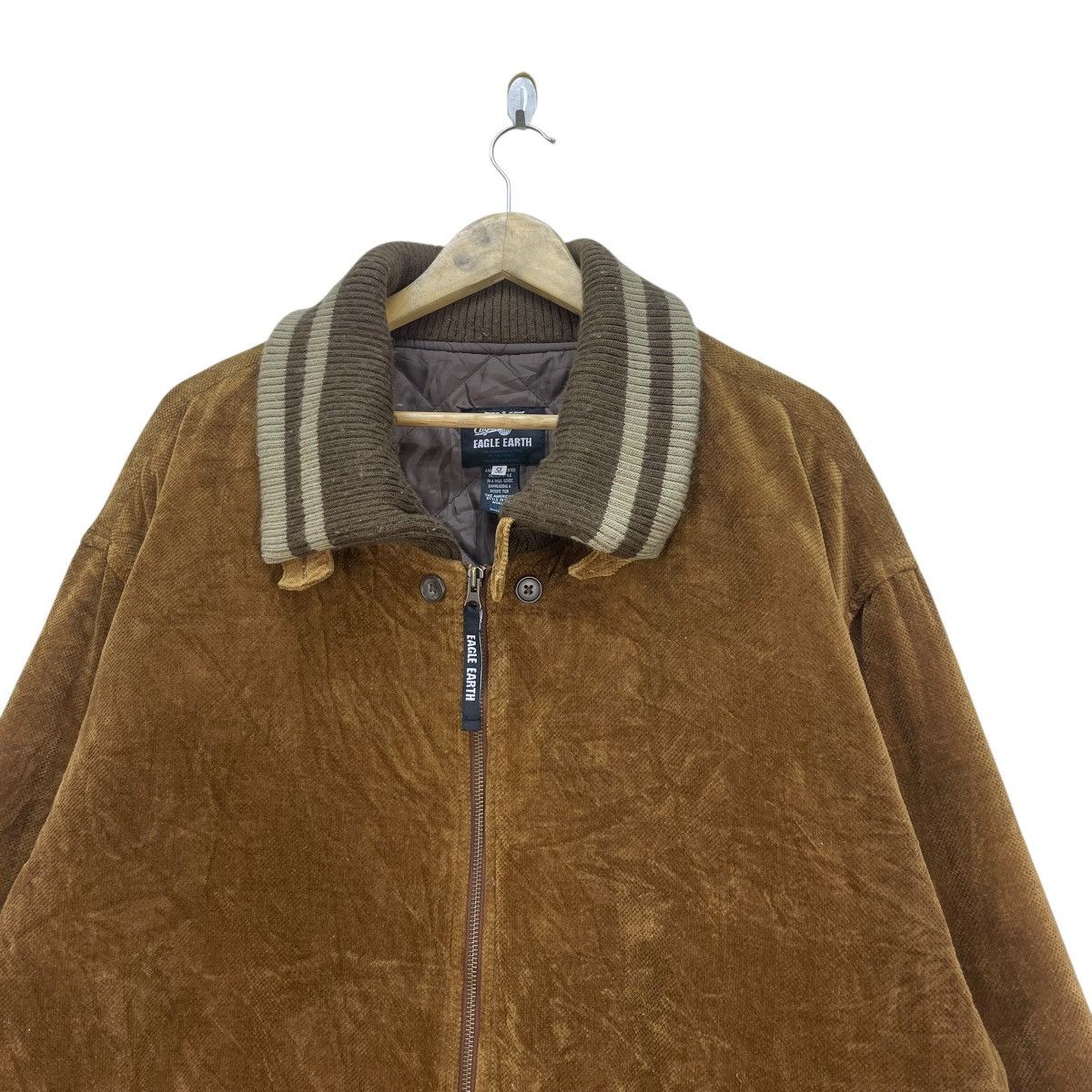 Japanese Brand × Vintage Vintage Oversized Japanese Brand Eagle Earth Bomber Zipper Size US XL / EU 56 / 4 - 4 Thumbnail