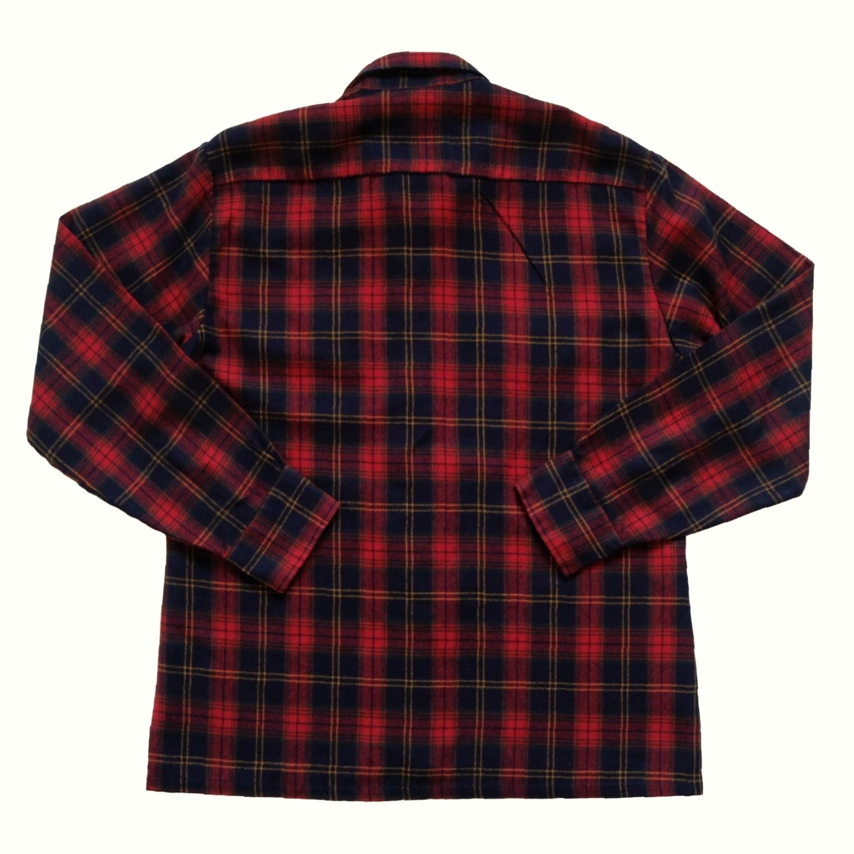 Etro VINTAGE Back Packer Shirt Button-Up Plaid Casual Outdoor Korea Made MD Red 70s 80s Mens Bag Pockets Long Sleeve Button-Down Collared Fit Regular Size US M / EU 48-50 / 2 - 3 Thumbnail