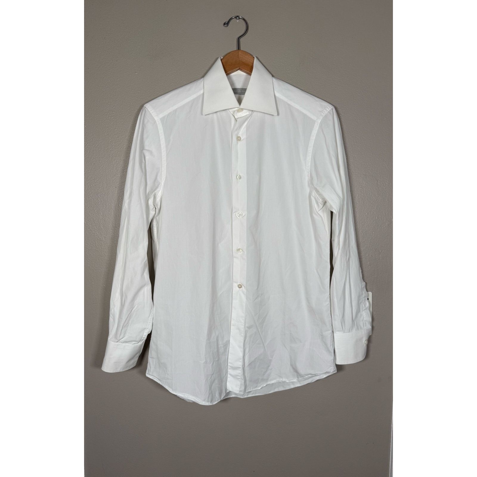 Stefano Ricci Stefano Ricci Classic White Dress Shirt size 37/14.5 Size US S / EU 44-46 / 1 - 1 Thumbnail