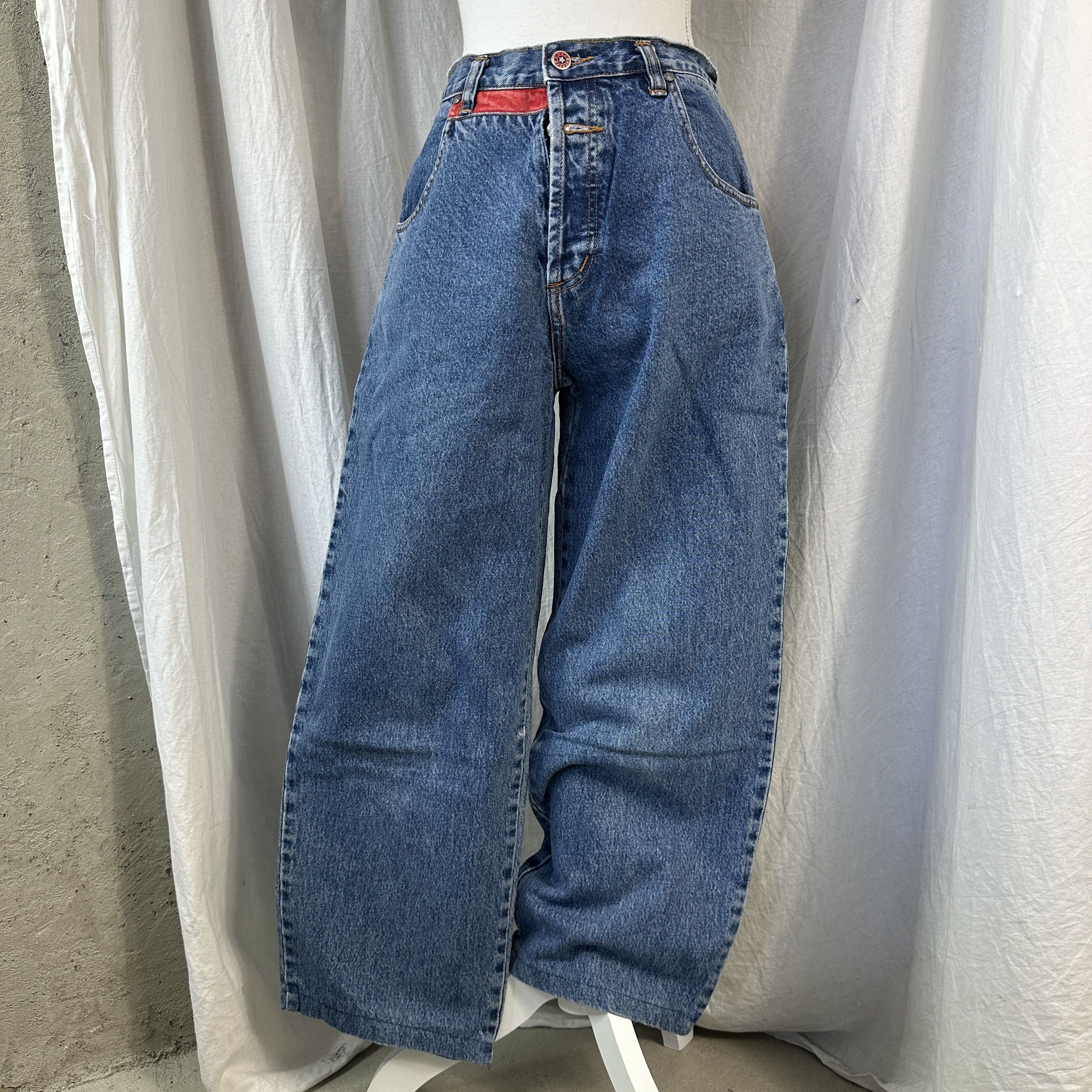 Vintage Vintage Denim Y2K Streetwear Flag Mom Jeans Size 30" / US 8 / IT 44 - 8 Thumbnail