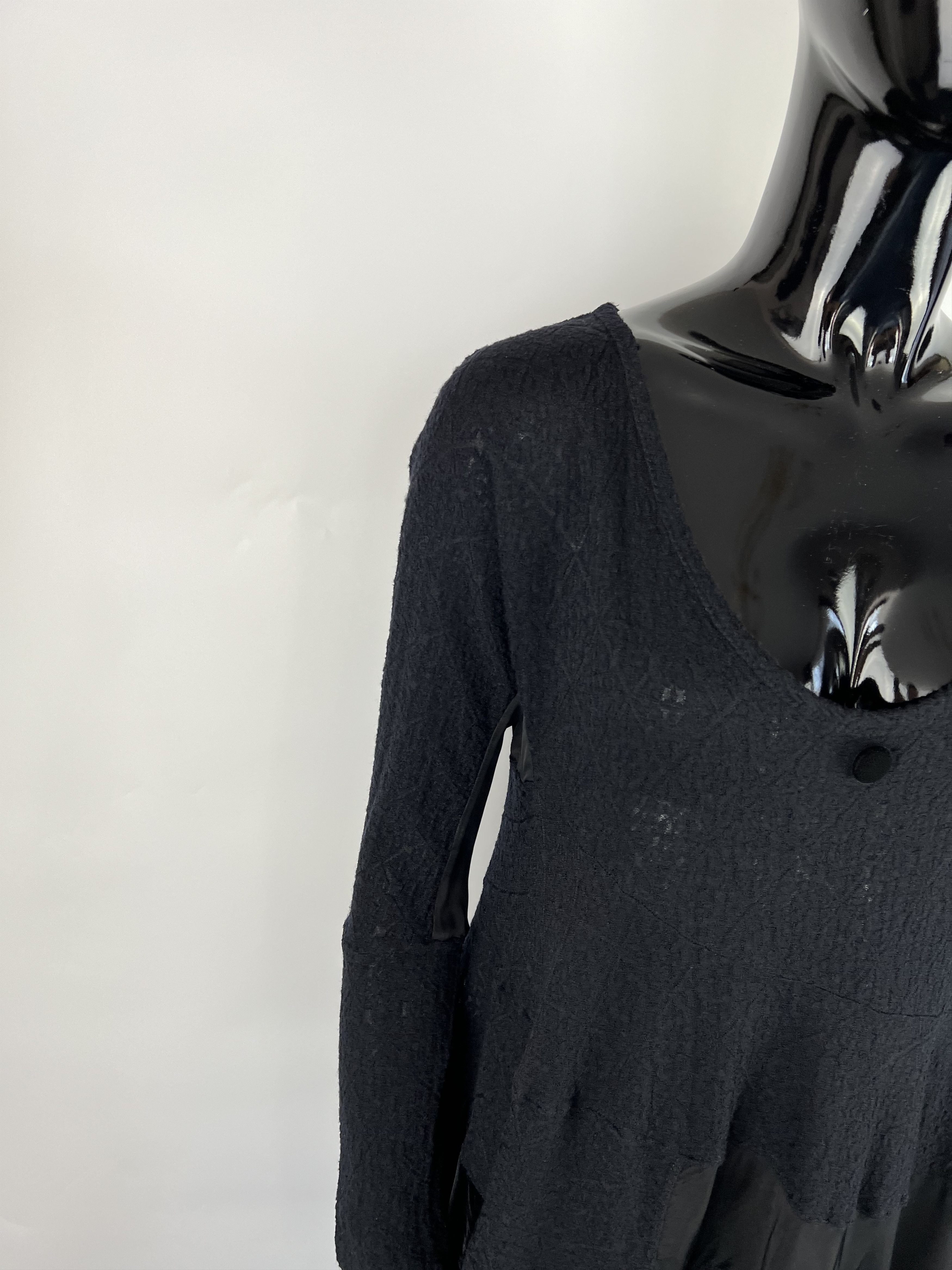Other High Knit Black Asymmetrical Dress Size S Size S / US 4 / IT 40 - 9 Thumbnail