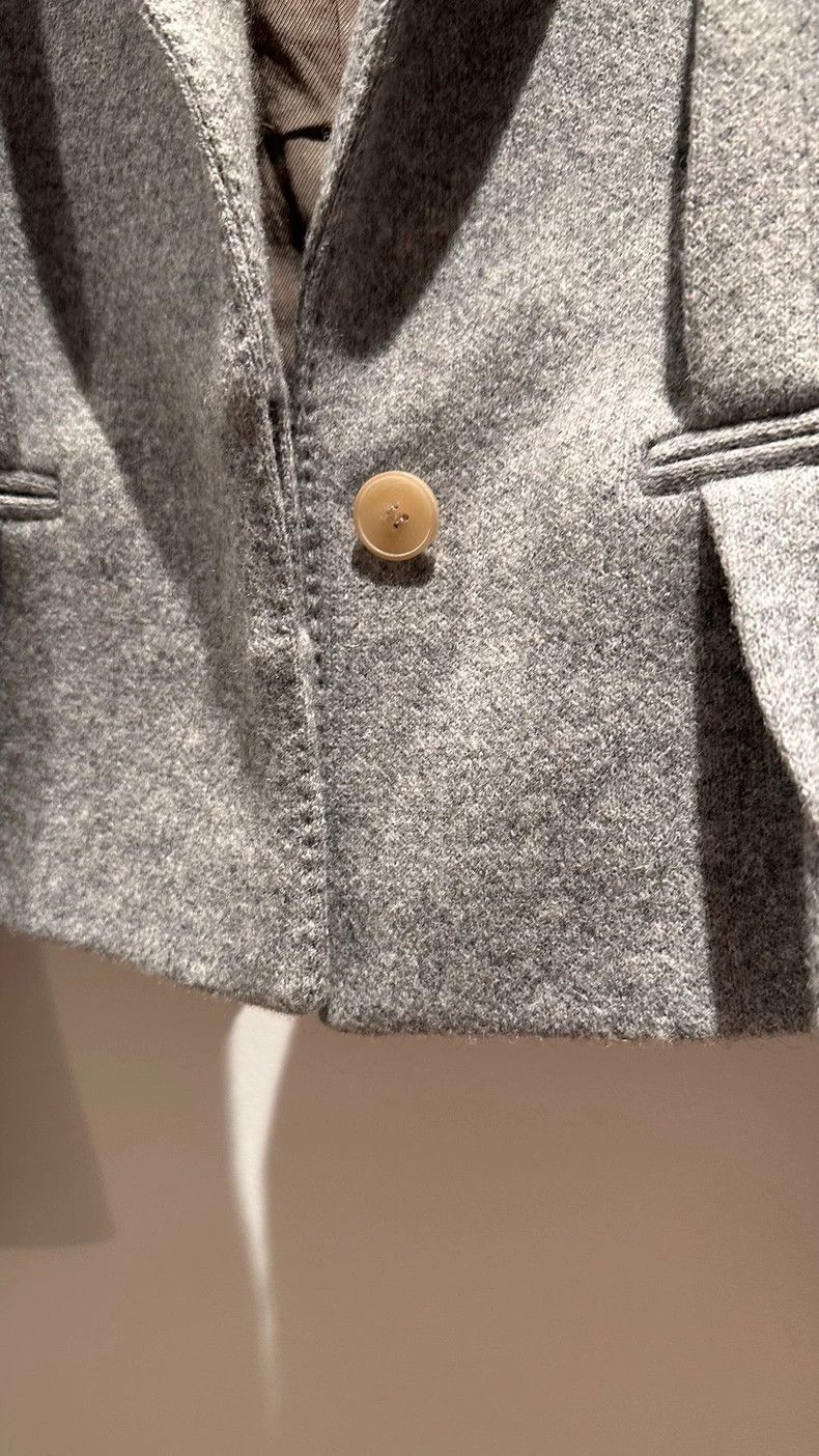 Haider Ackermann Haider Ackermann Gray woolen felt coat suit jacket Size XXS / US 00 / IT 34 - 4 Thumbnail
