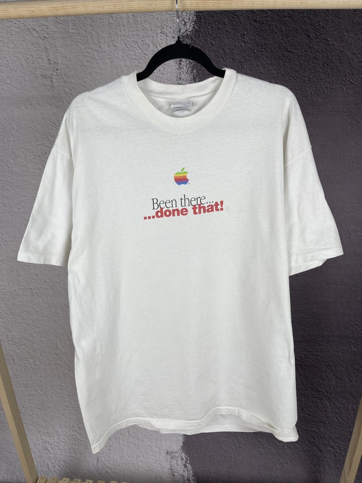 Apple × Mackintosh Apple Macintosh vintage ~1995 Hanes made in USA tee shirt Size US XL / EU 56 / 4 - 4 Thumbnail