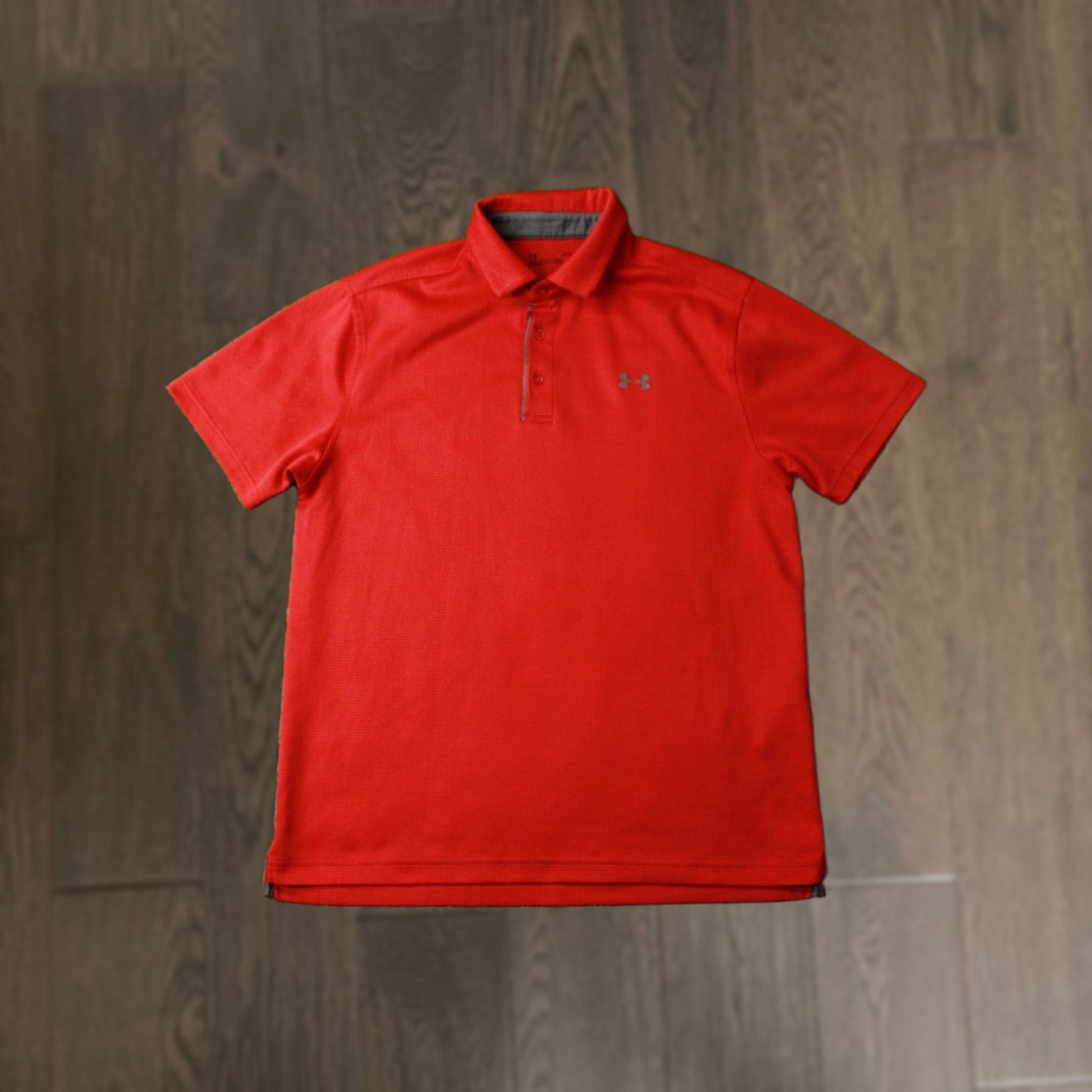 Under Armour UNDER ARMOUR HEATGEAR Polo Shirt MEN 2019 SIZE L Red and Gray Short Sleeve Classic Size US L / EU 52-54 / 3 - 1 Thumbnail