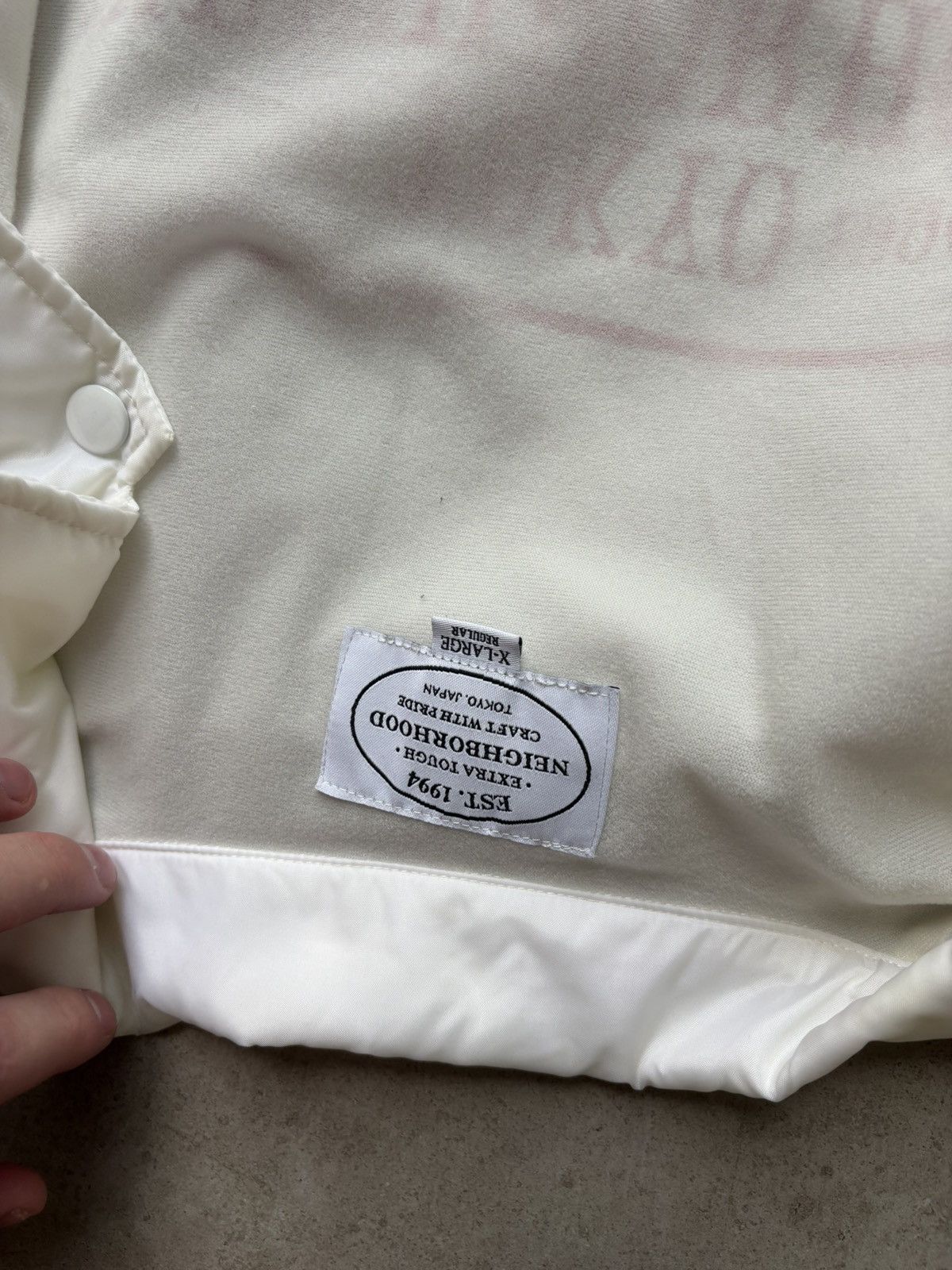 Neighborhood Neighborhood white windbreaker jacket Size US XL / EU 56 / 4 - 7 Thumbnail