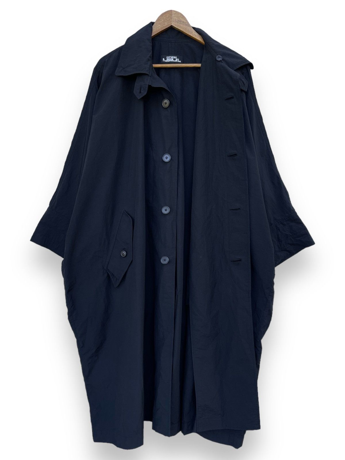 Issey Miyake 🔥A/W 1980'S ISSEY MIYAKE PERMANENTE OVERSIZED COAT JACKET Size US M / EU 48-50 / 2 - 6 Thumbnail