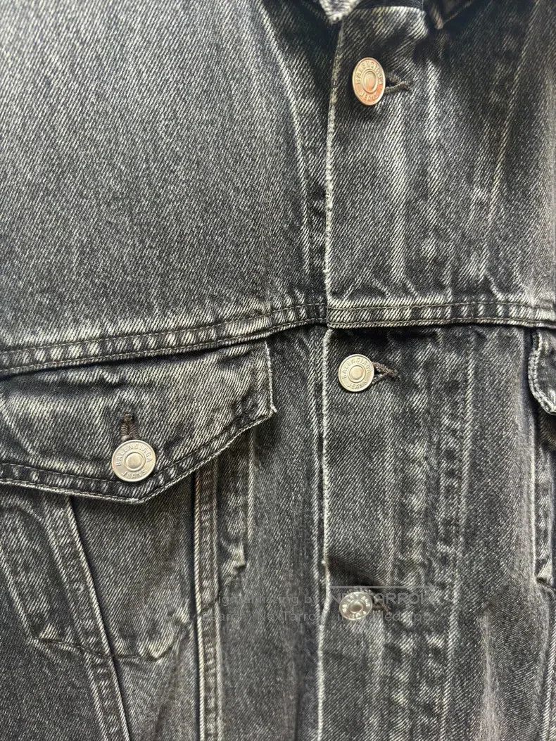 Balenciaga Balenciaga Black Denim Jacket Size US XS / EU 42 / 0 - 3 Thumbnail