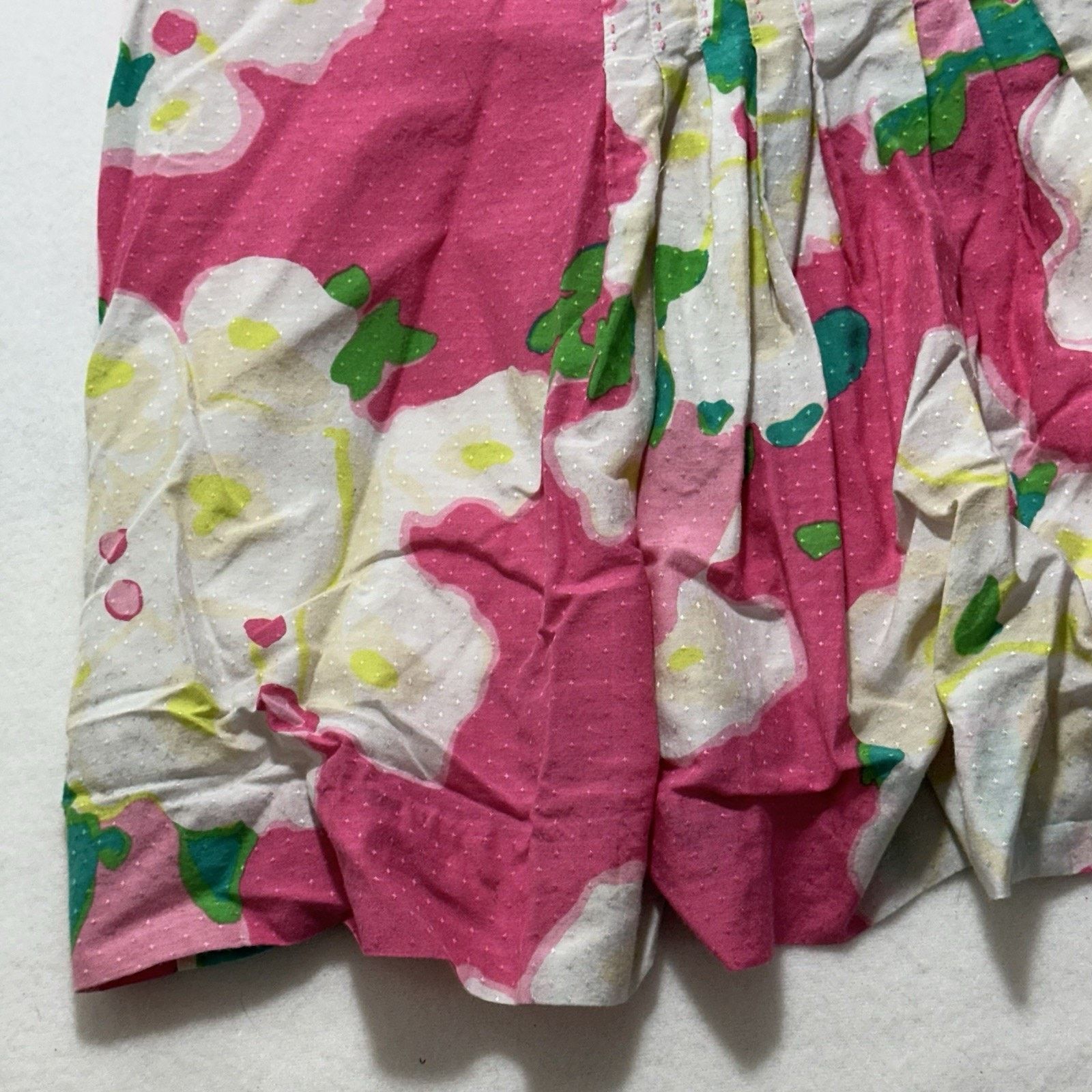Lilly Pulitzer Lilly Pulitzer 4 Pink White Floral Cotton Mini Skirt Lined Size 27" / US 4 / IT 40 - 10 Thumbnail