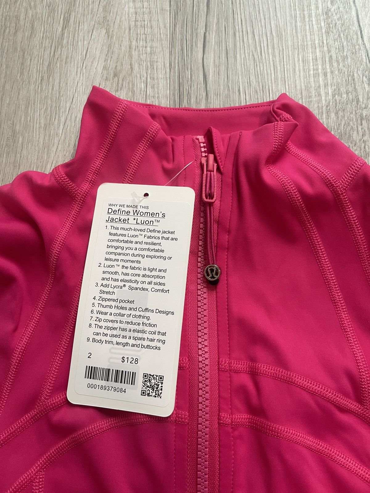 Lululemon Lululemon Hot Pink Defined Jacket Size XS / US 0-2 / IT 36-38 - 3 Thumbnail